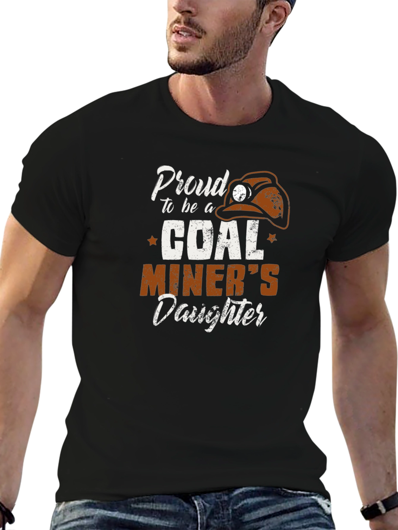 Proud Coal Miners Daughter T-Shirt - Black