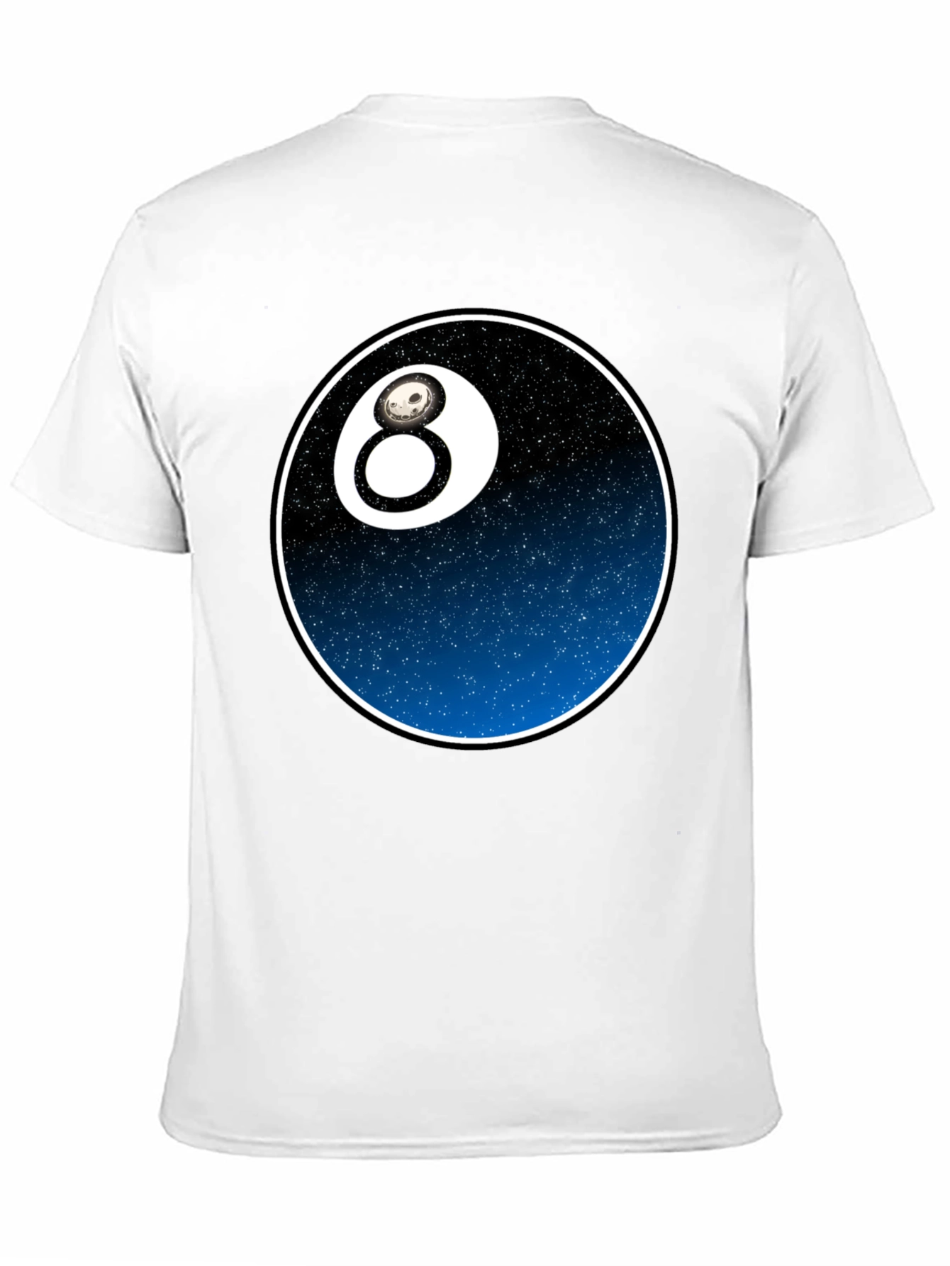 Cool 8 Ball Graphic Tee - Galaxy Design