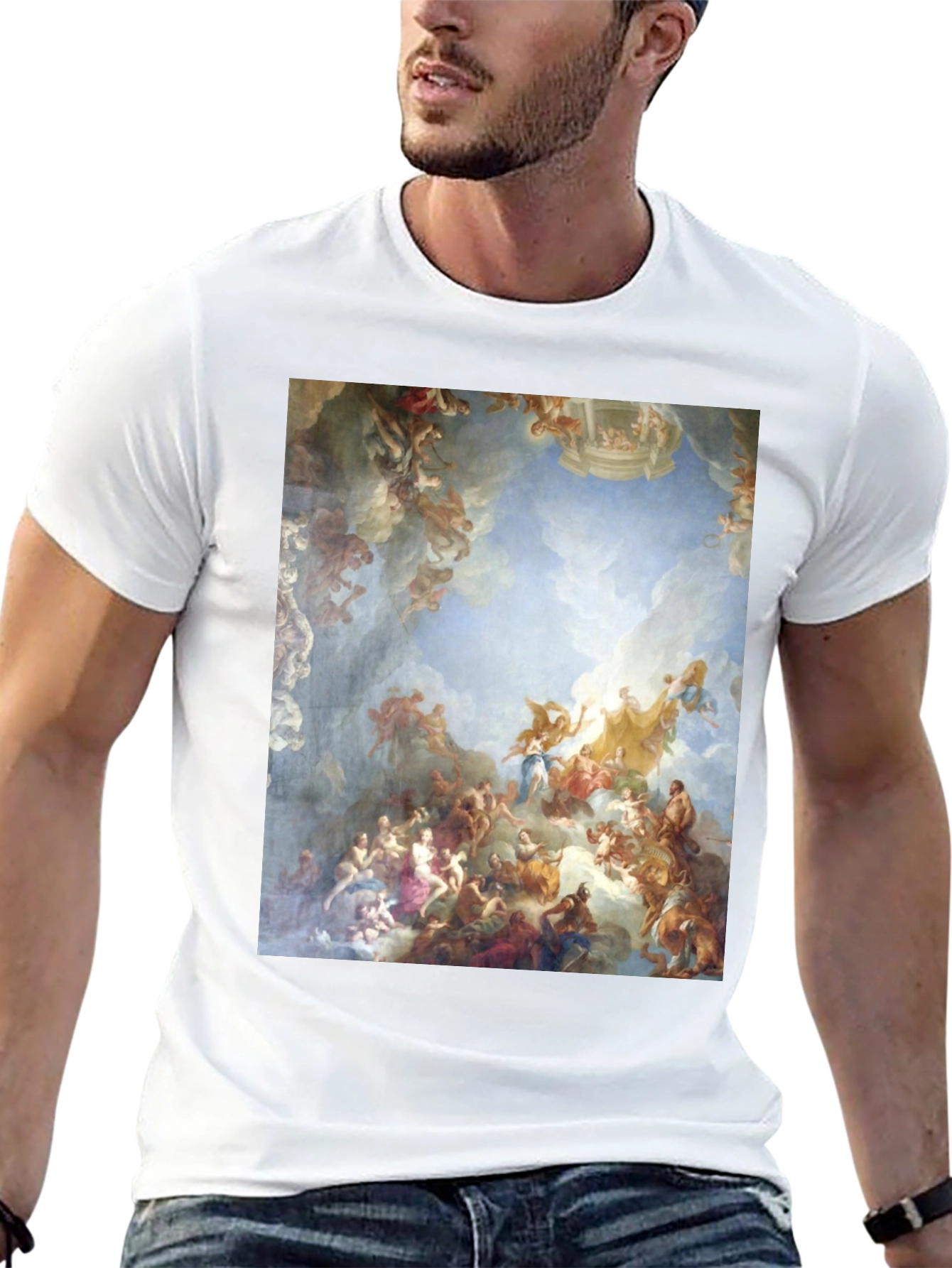 Renaissance Art Print Tee - Black