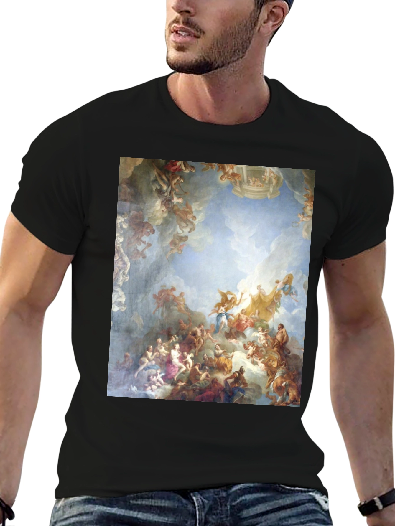 Renaissance Art Print Tee - Black