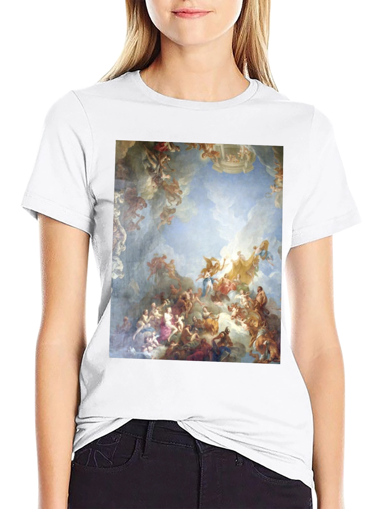 Renaissance Art Print Tee - Black