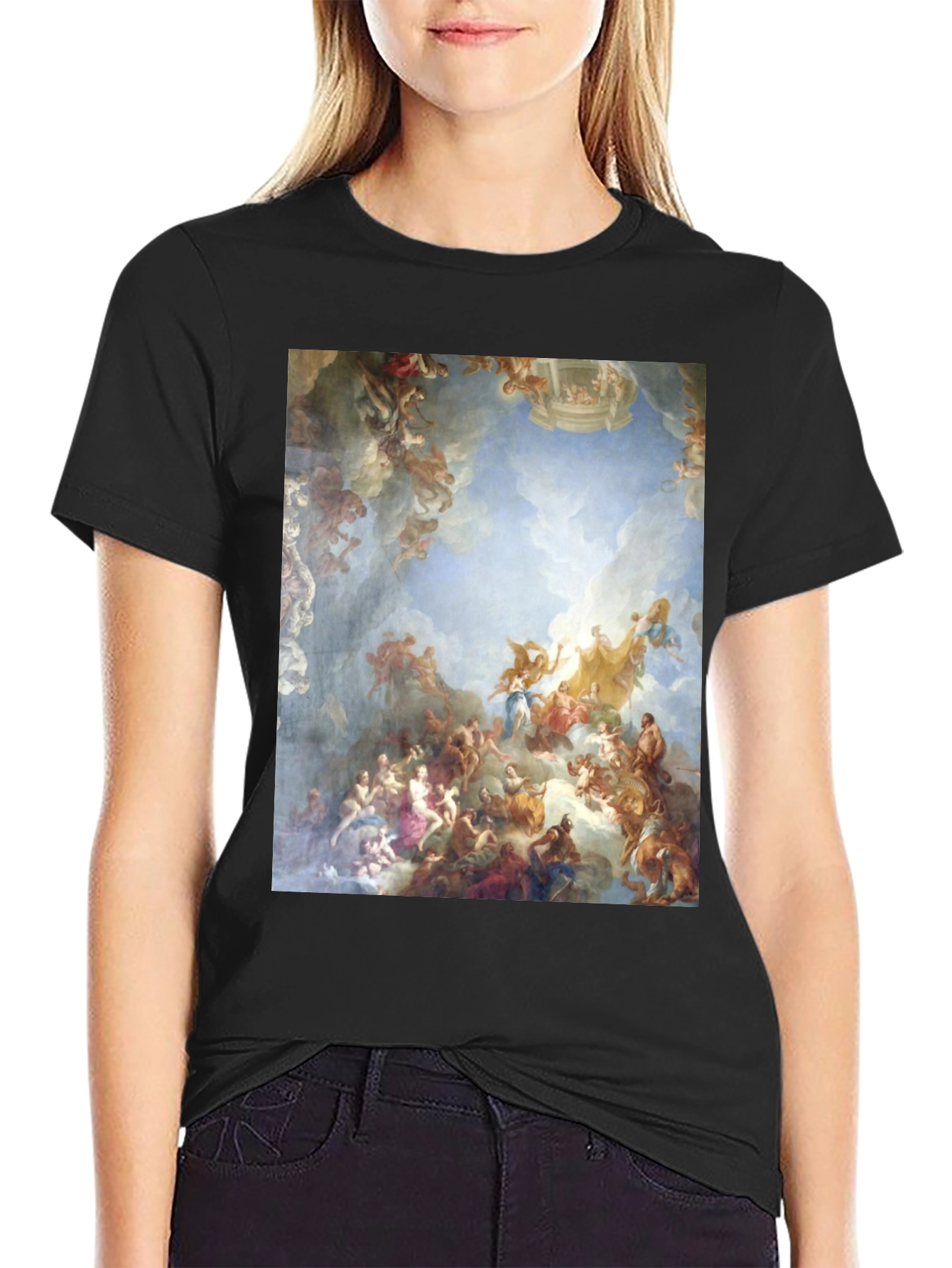 Renaissance Art Print Tee - Black