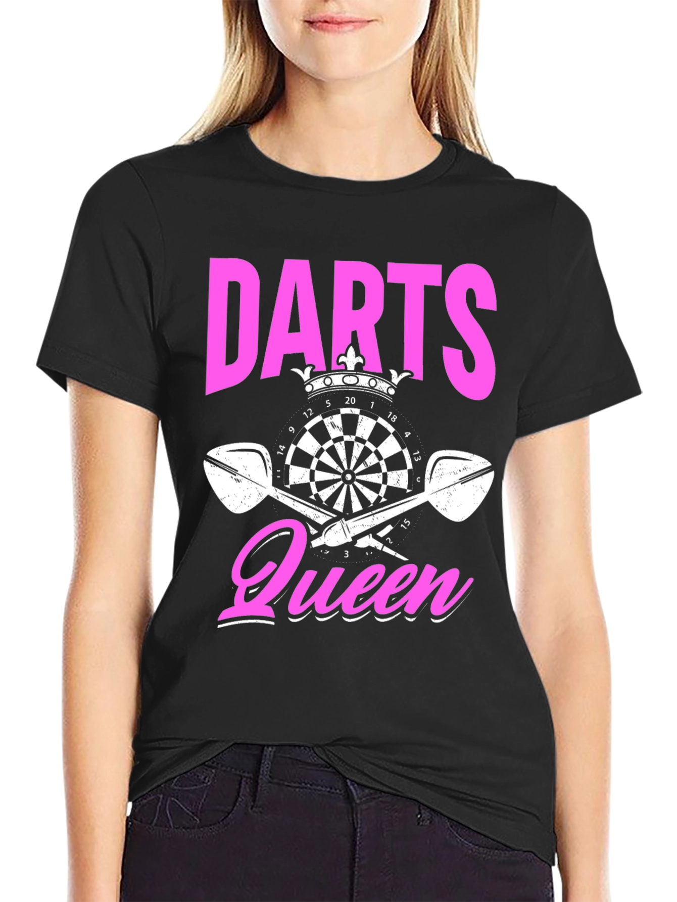 Darts Queen Black T-Shirt