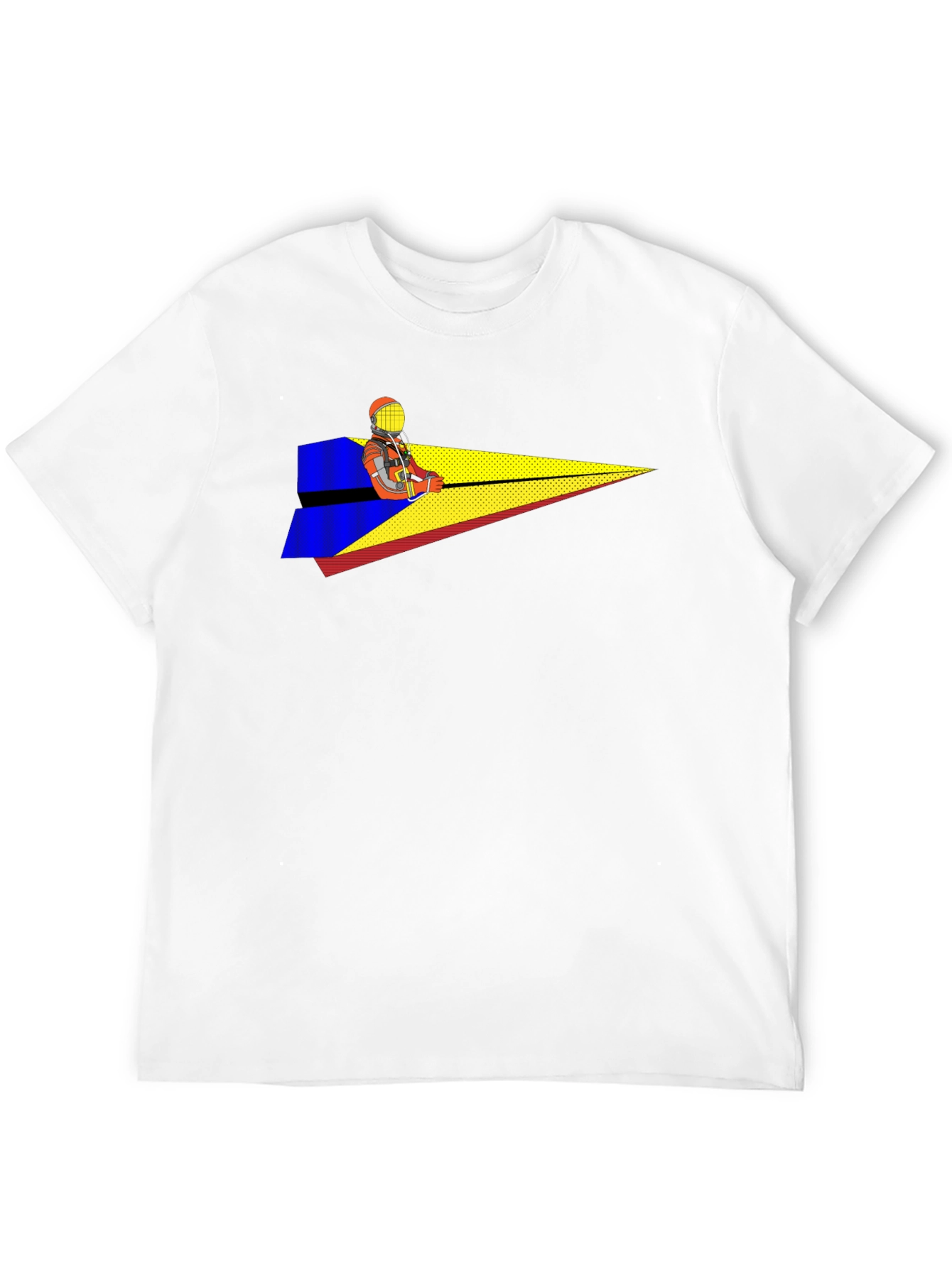 Pilot Paper Airplane T-Shirt - Black