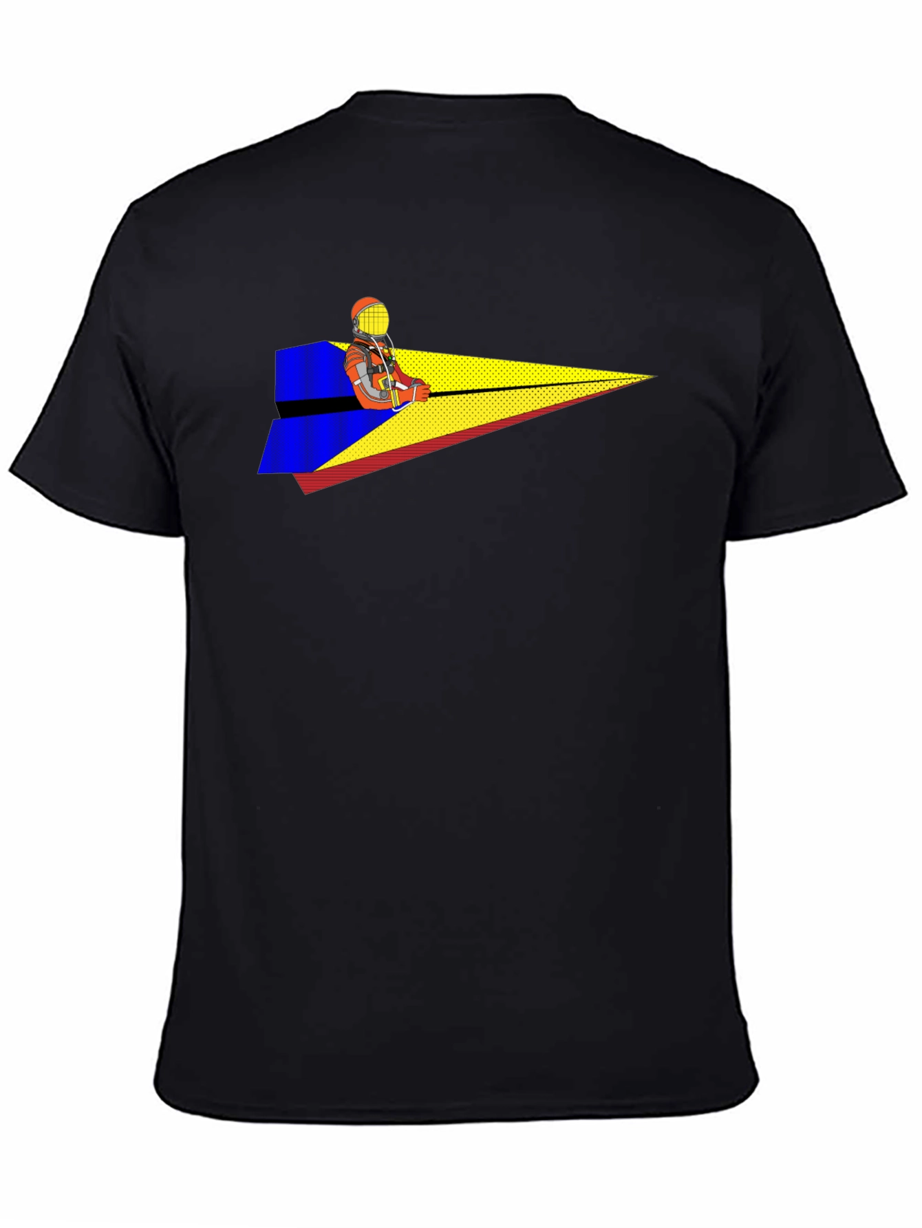 Pilot Paper Airplane T-Shirt - Black