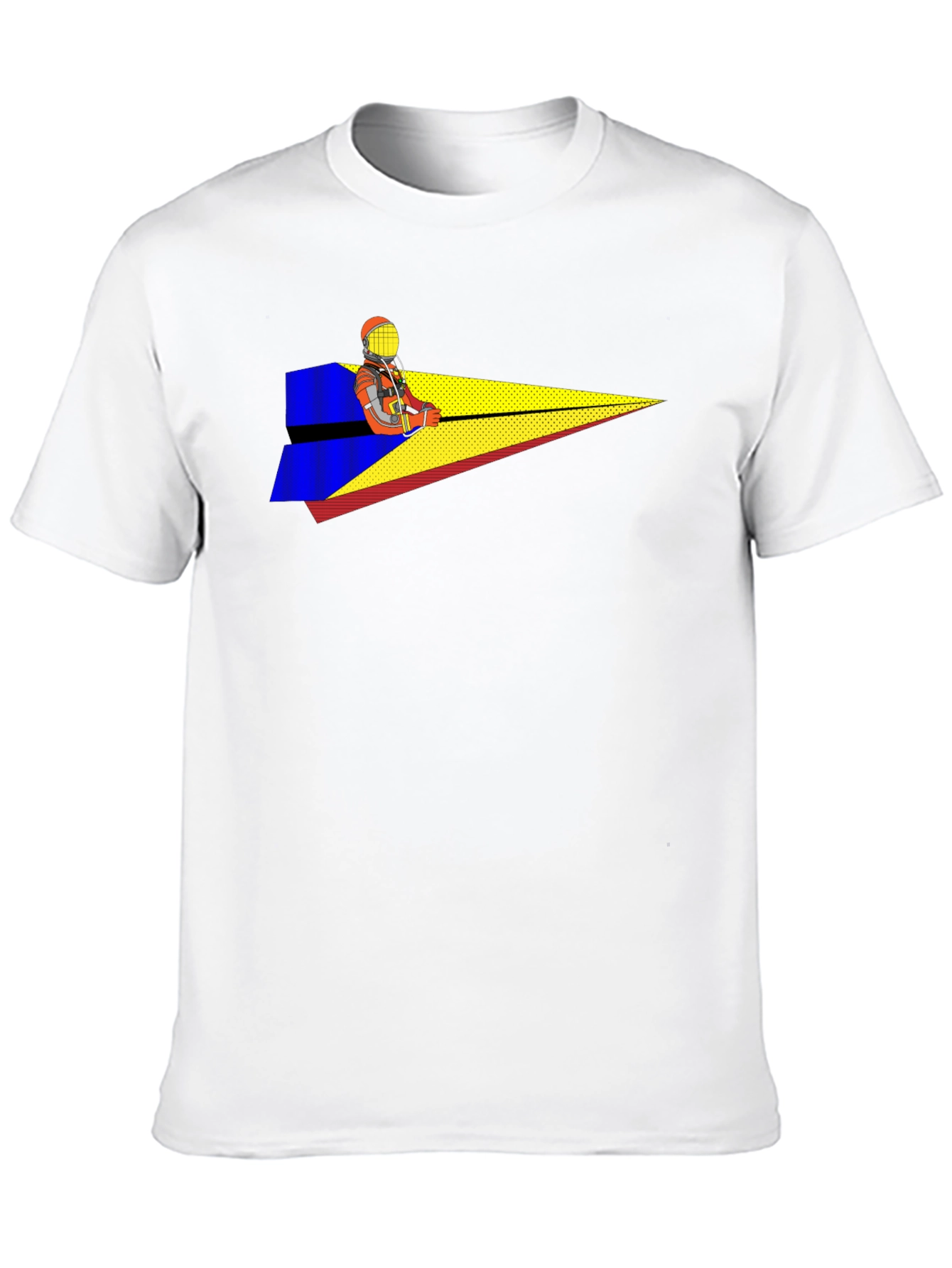 Pilot Paper Airplane T-Shirt - Black