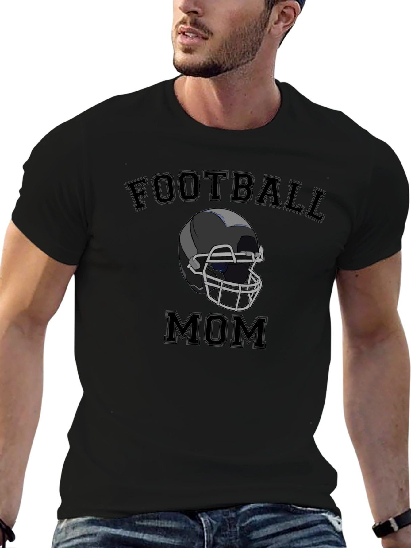 Football Mom Graphic T-Shirt