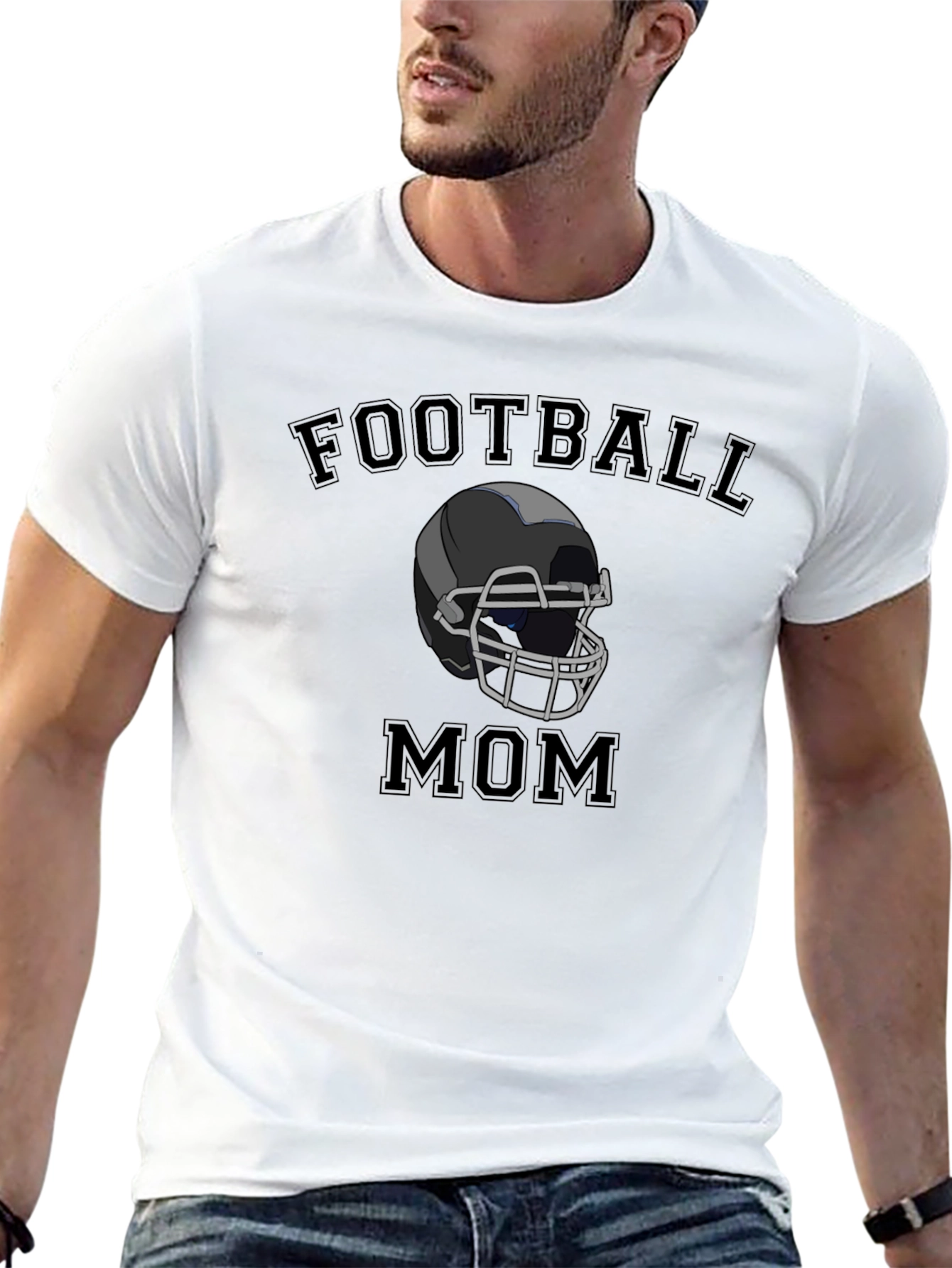 Football Mom Graphic T-Shirt