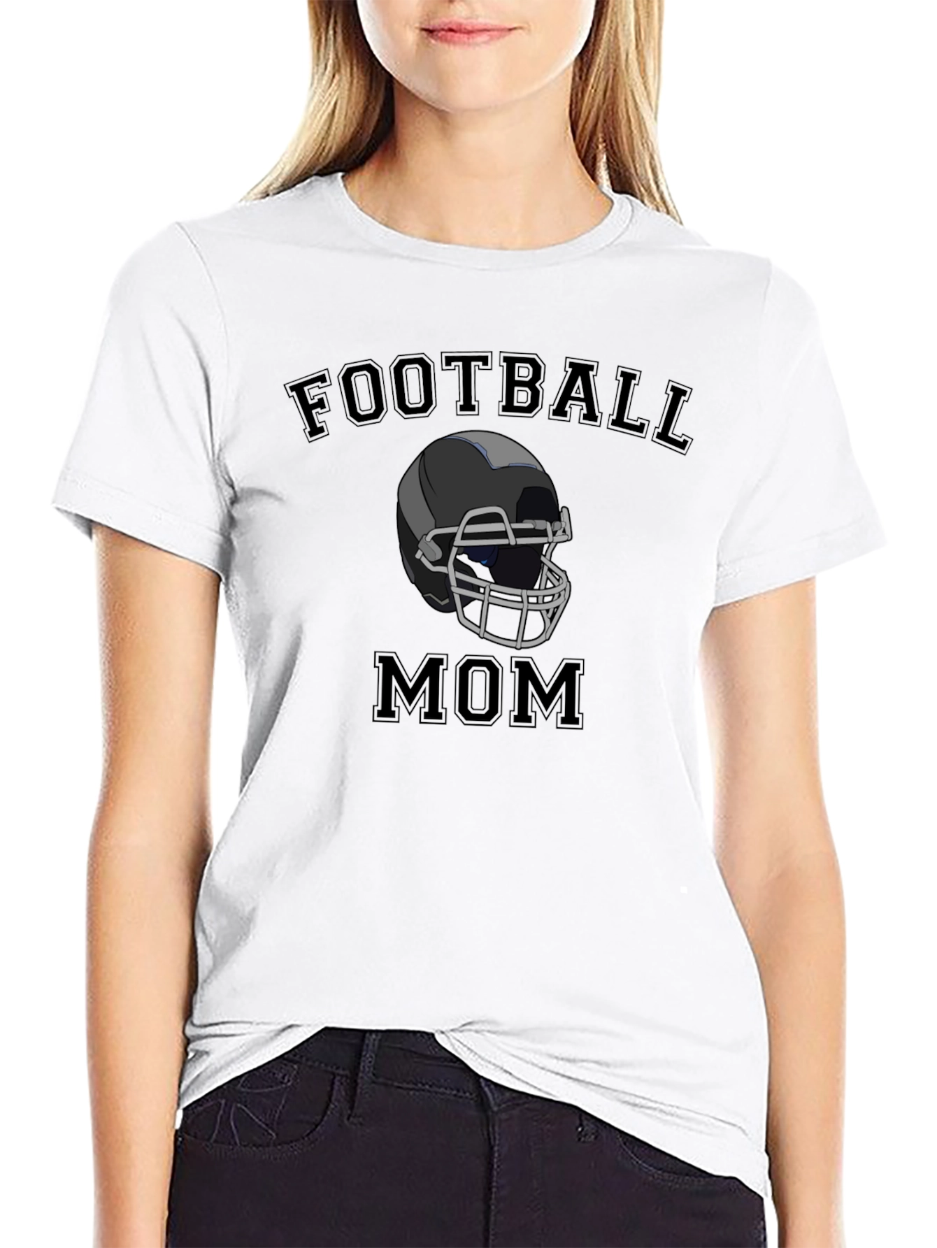 Football Mom Graphic T-Shirt