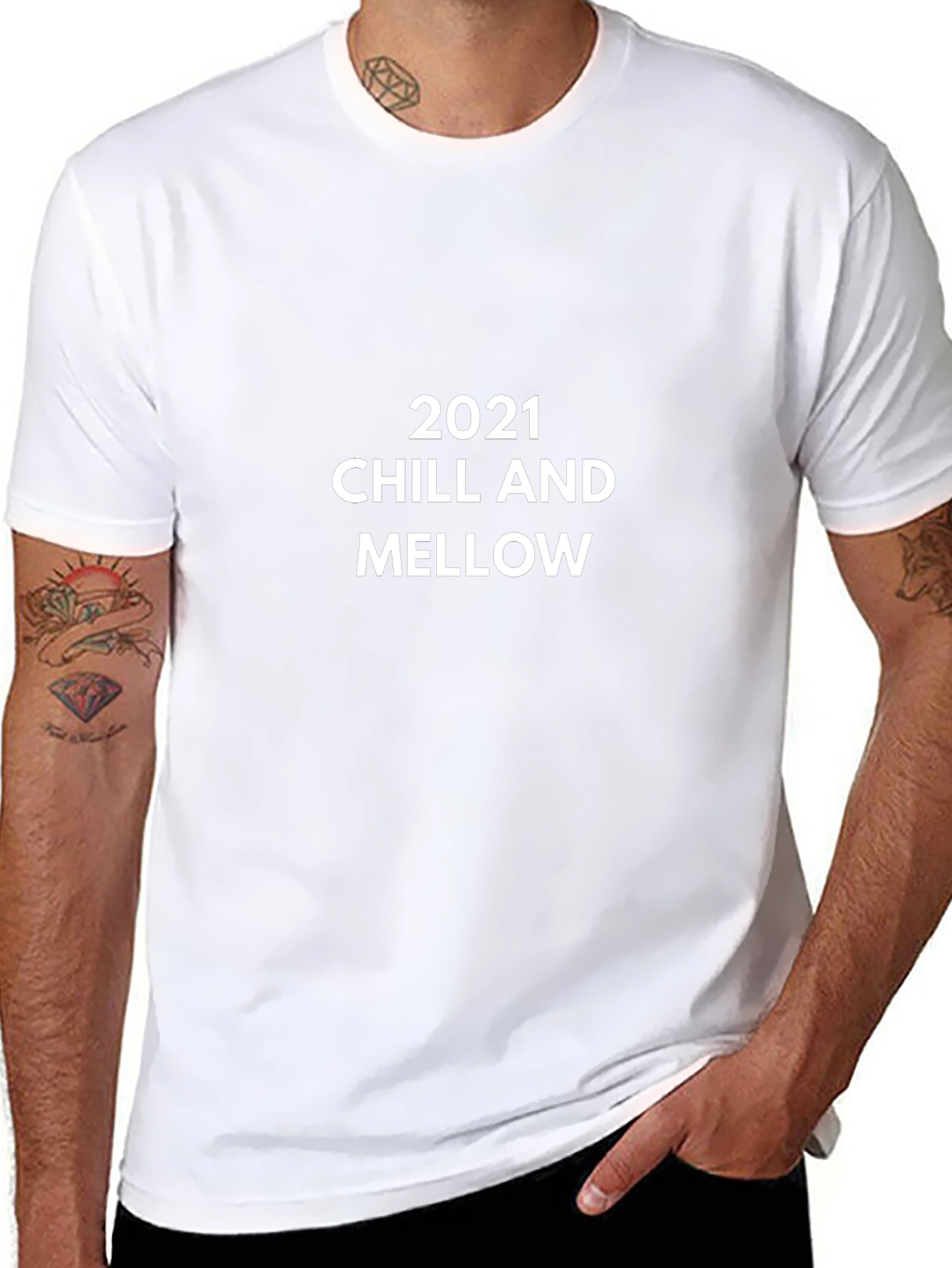 2021 Chill and Mellow Black T-Shirt