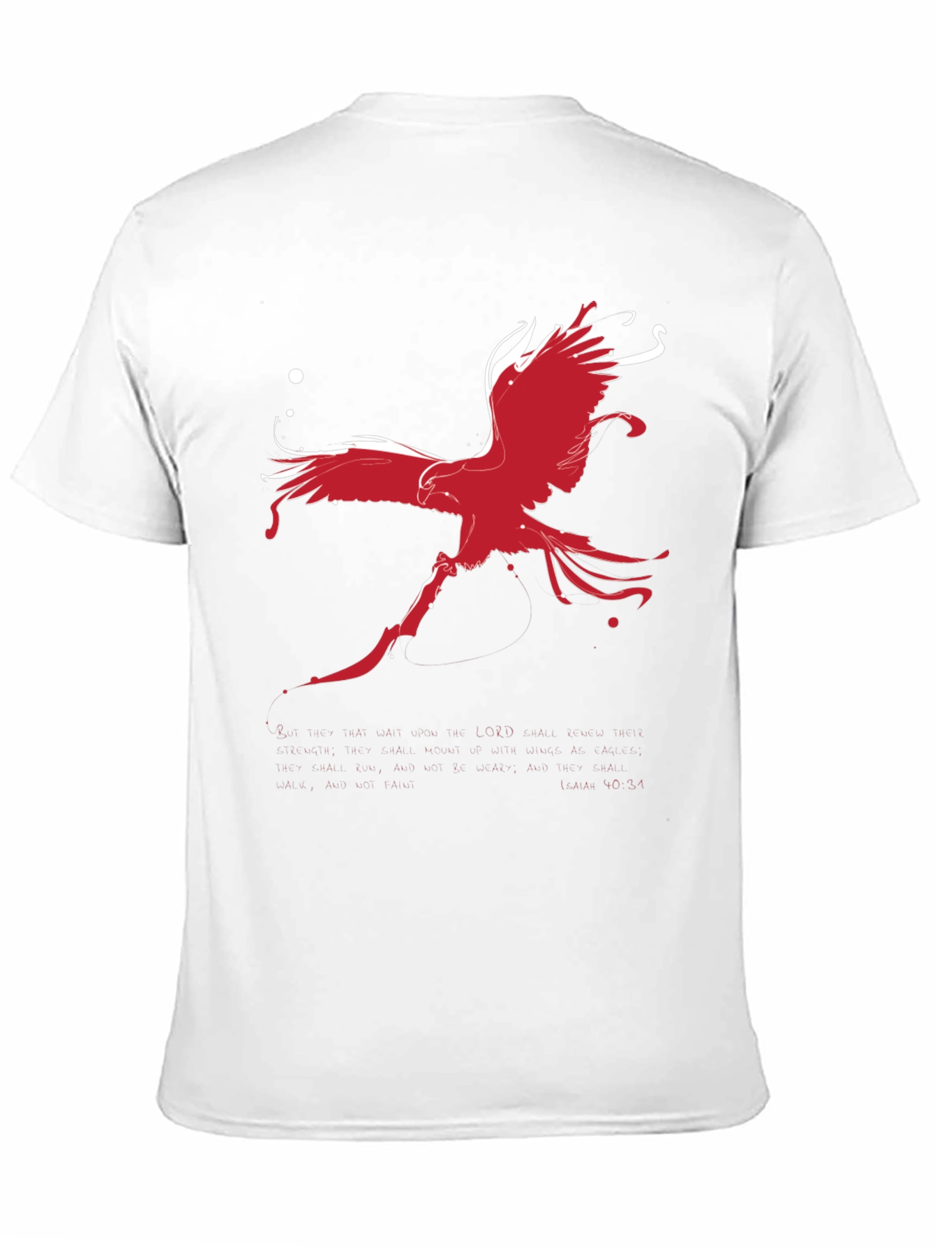 Red Phoenix Graphic Black T-Shirt