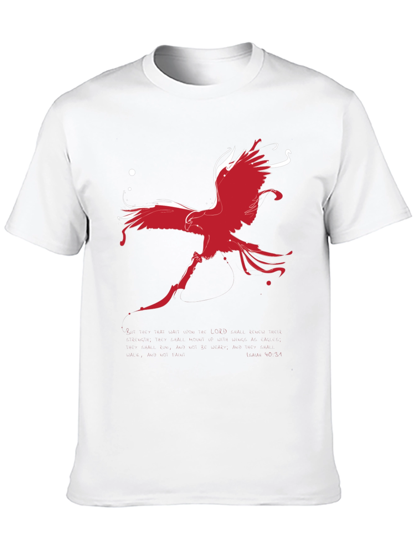 Red Phoenix Graphic Black T-Shirt
