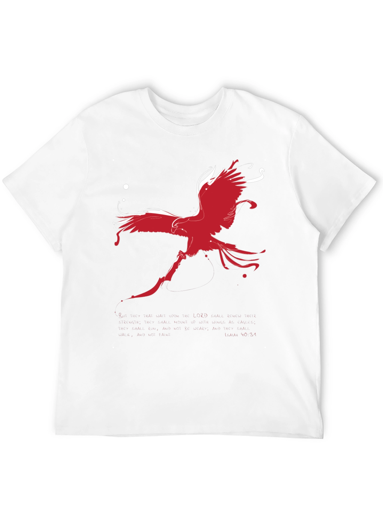 Red Phoenix Graphic Black T-Shirt