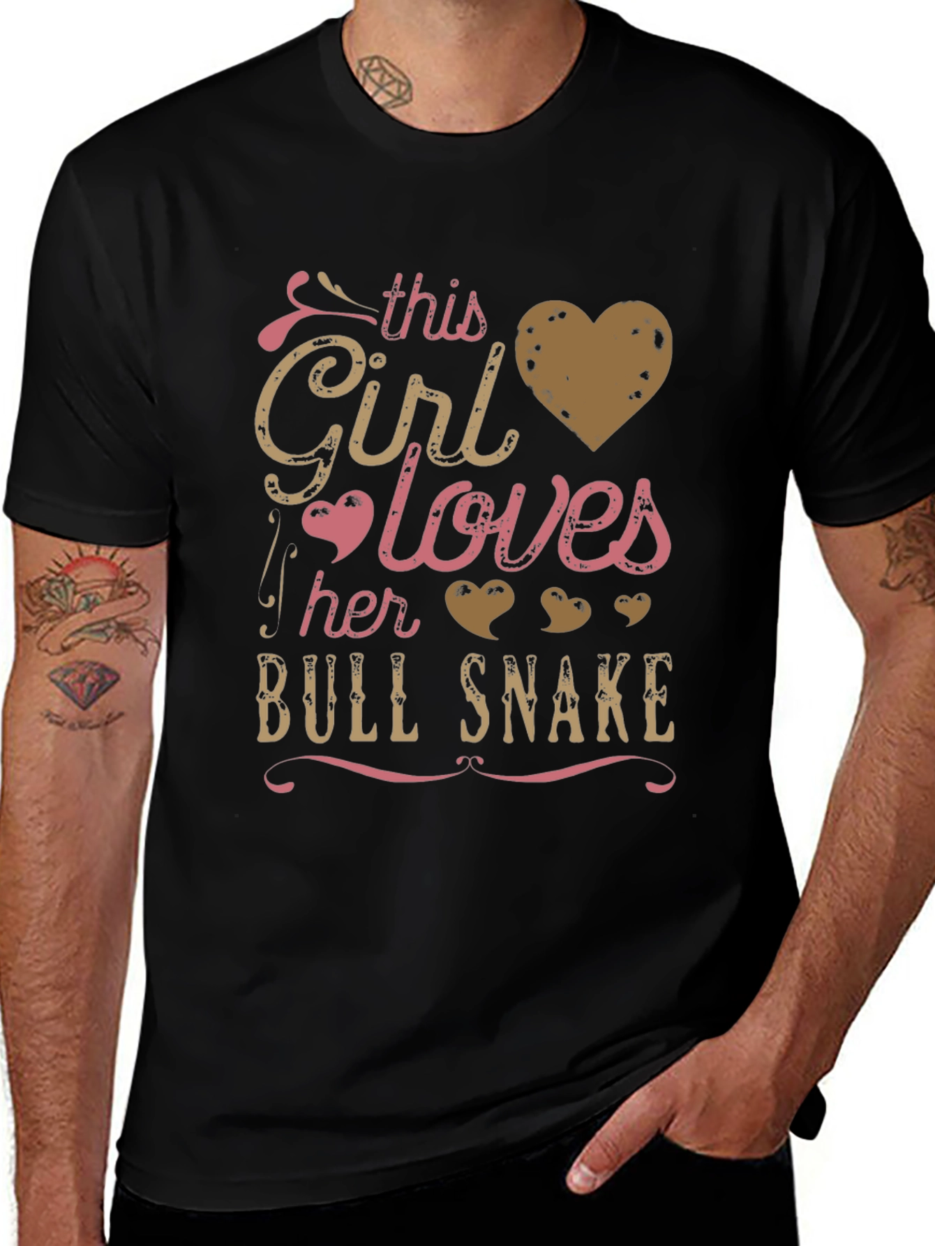 Girl Loves Bull Snake T-Shirt