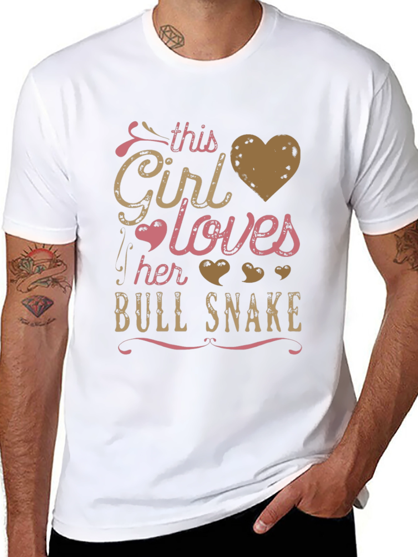 Girl Loves Bull Snake T-Shirt