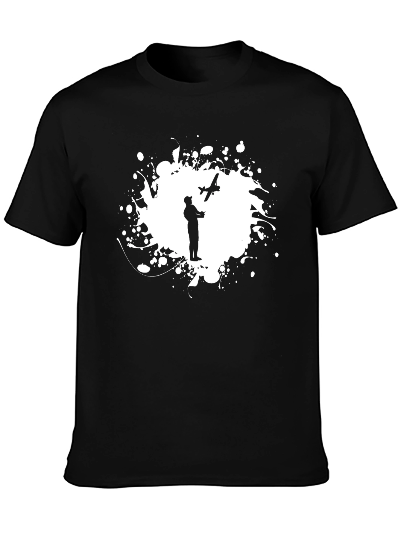 Pilot Plane Black T-Shirt - Aviation Apparel
