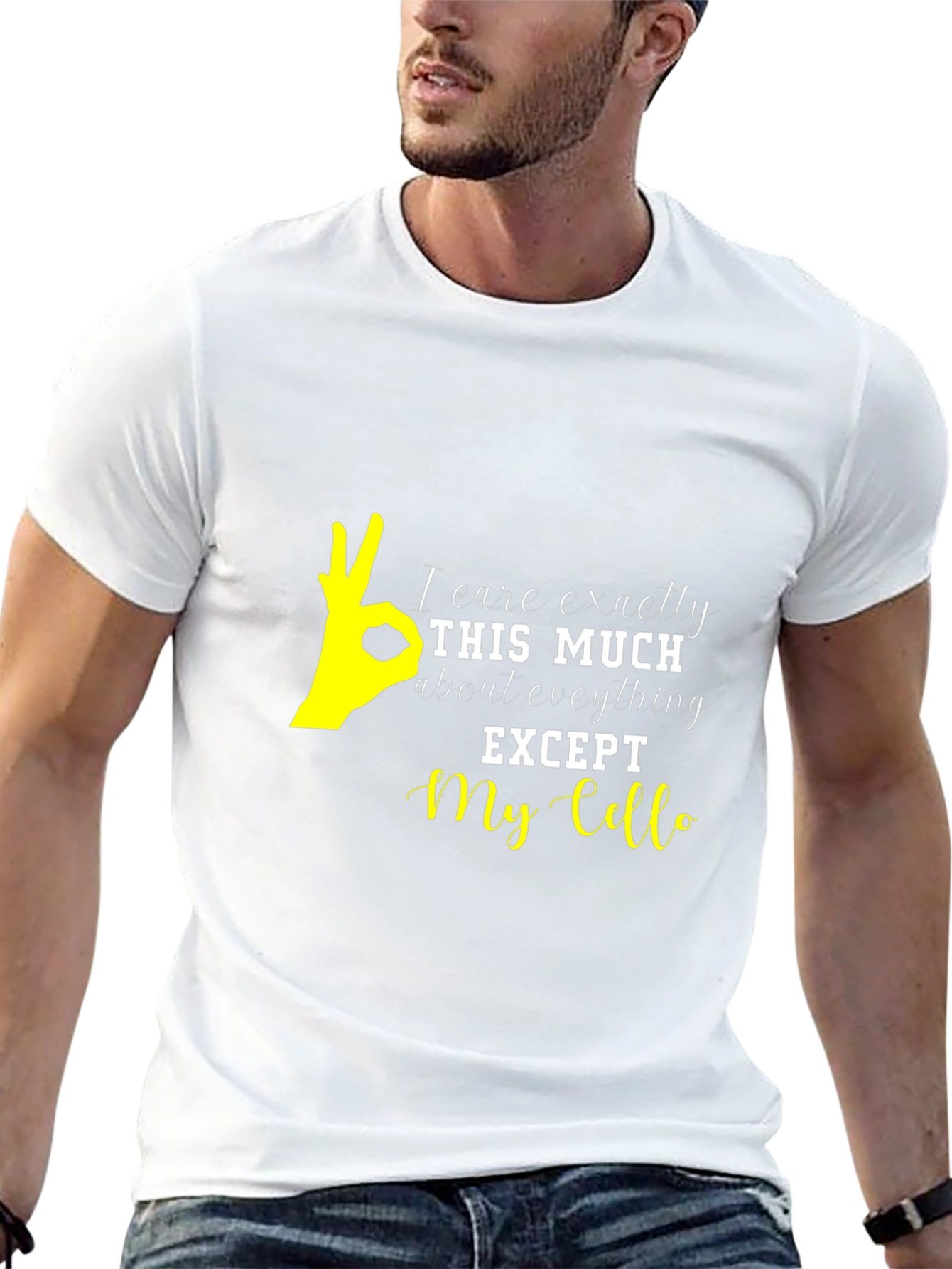 I Care Exactly This Much Cello T-Shirt