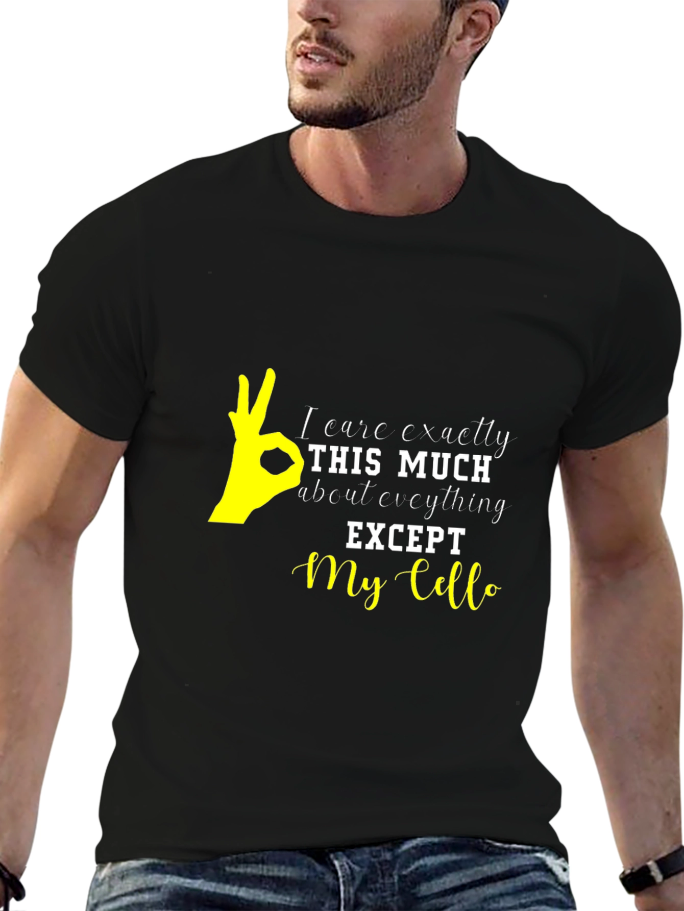 I Care Exactly This Much Cello T-Shirt
