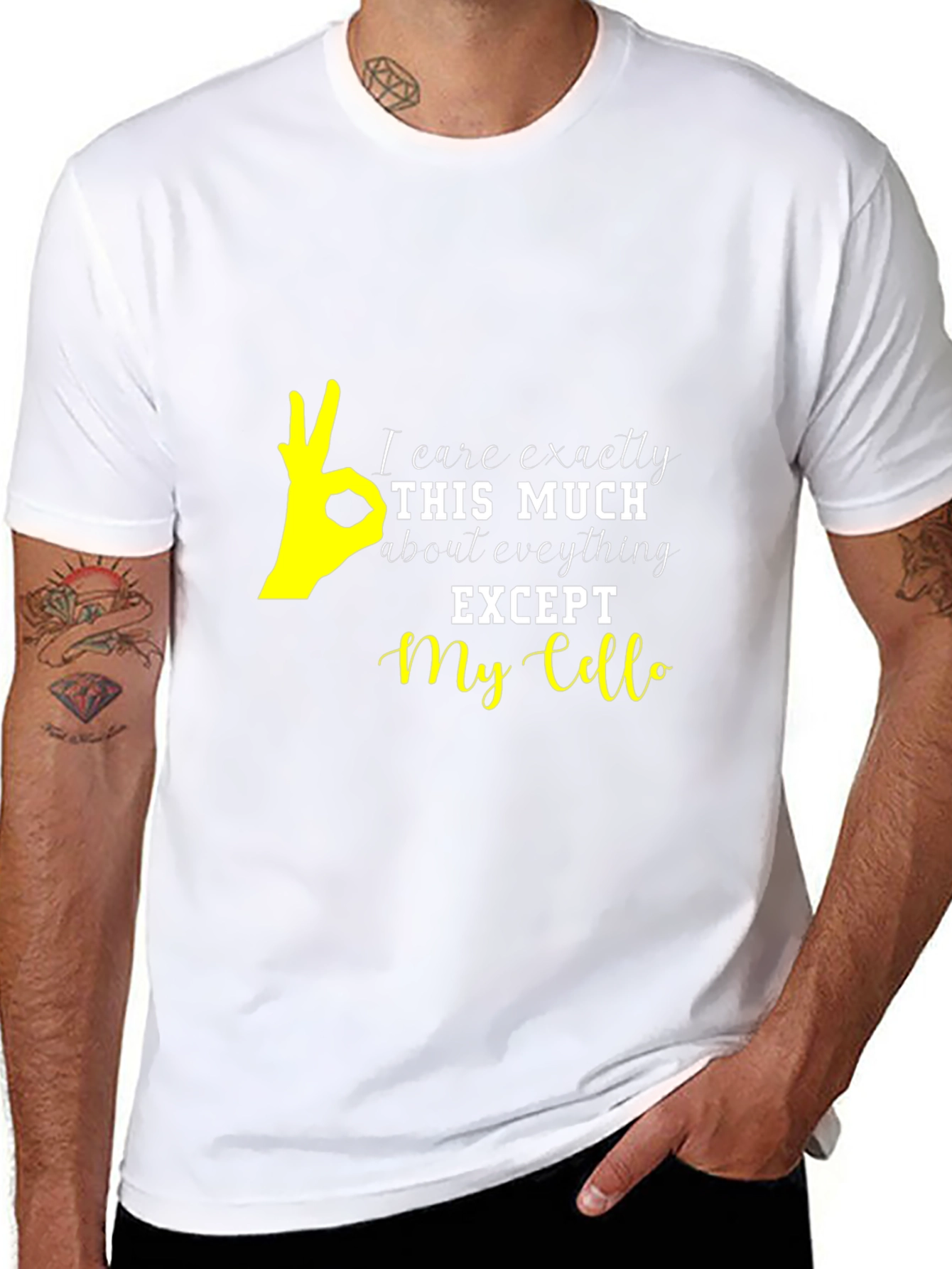 I Care Exactly This Much Cello T-Shirt
