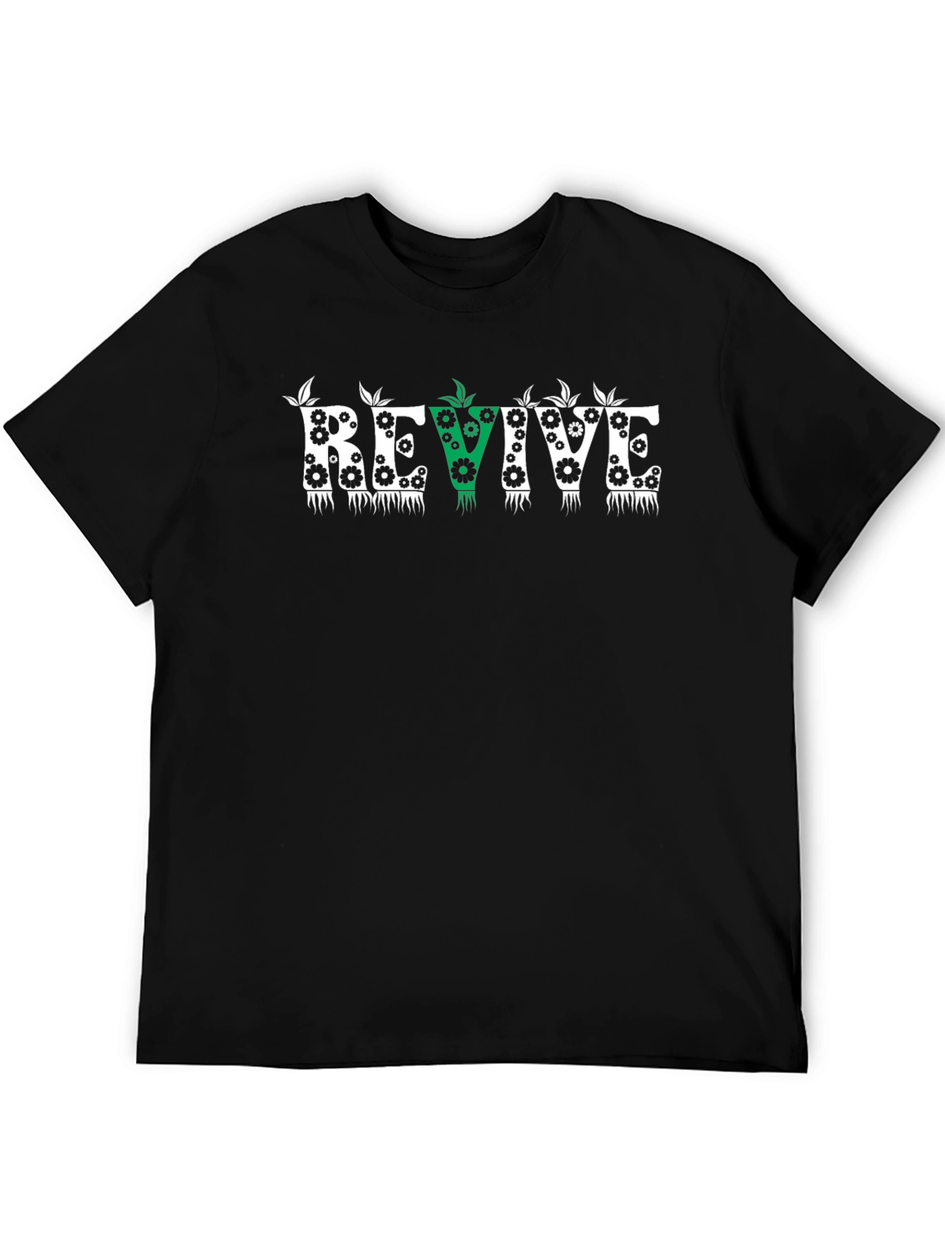 Revive Black Graphic T-Shirt