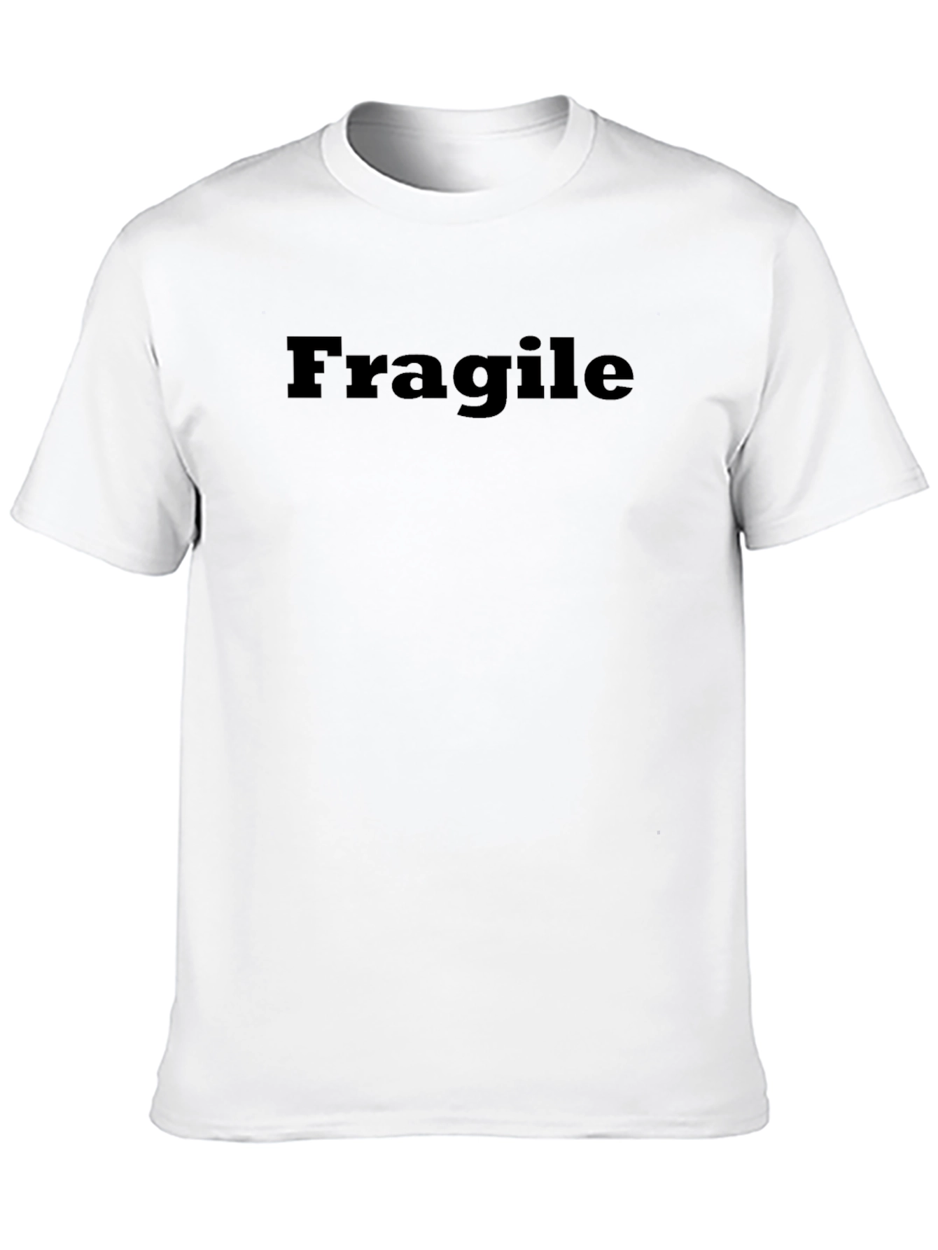 Fragile Graphic Tee - Classic Crew Neck