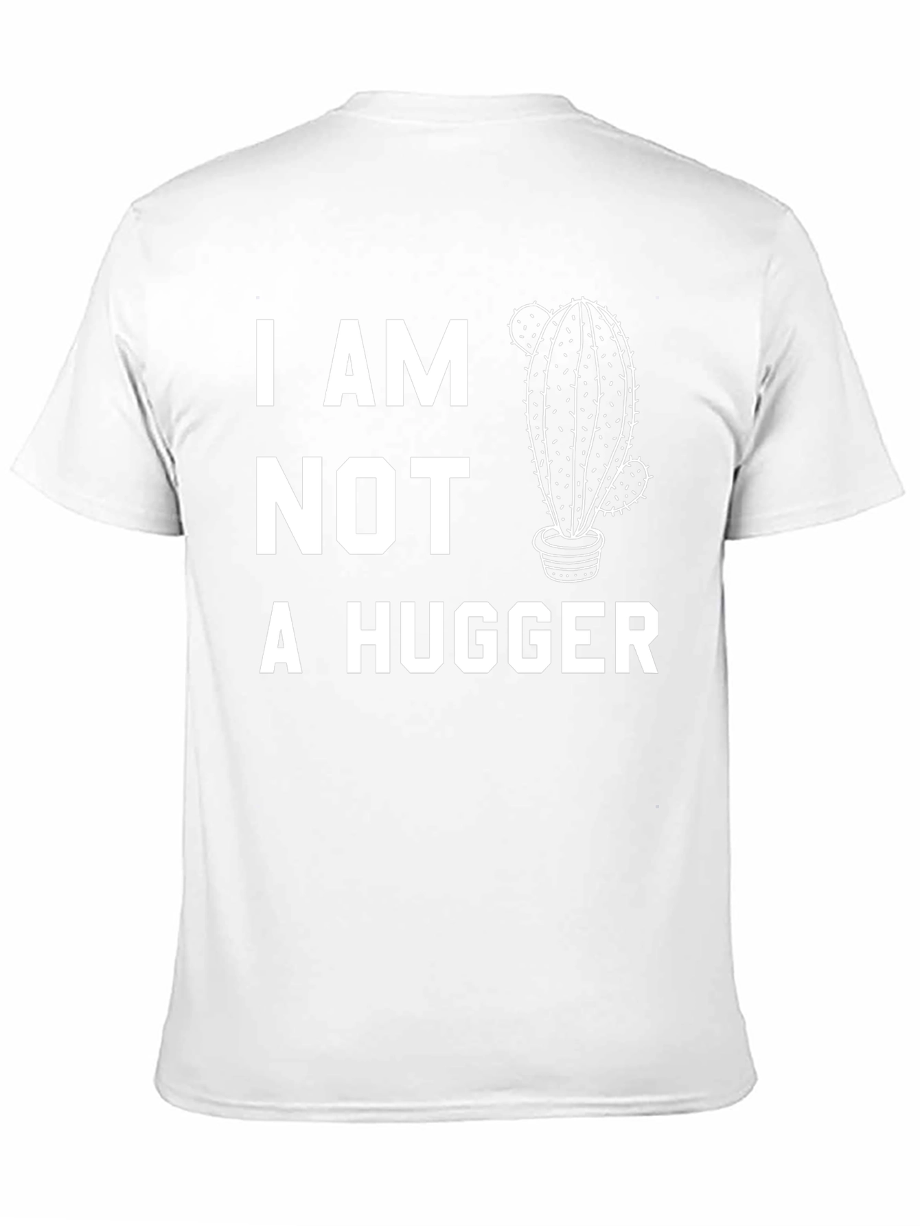 I Am Not A Hugger Cactus Graphic Tee