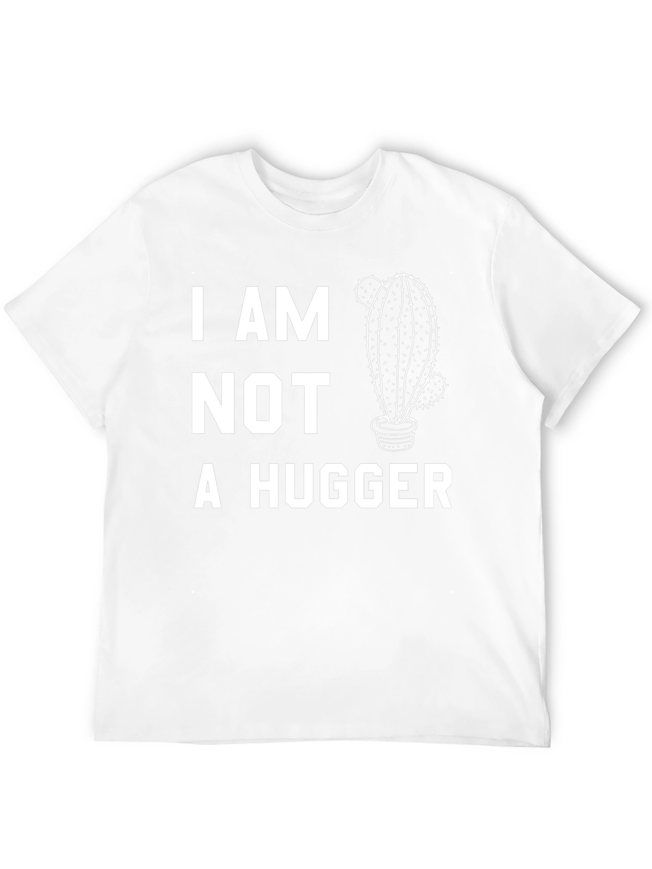 I Am Not A Hugger Cactus Graphic Tee