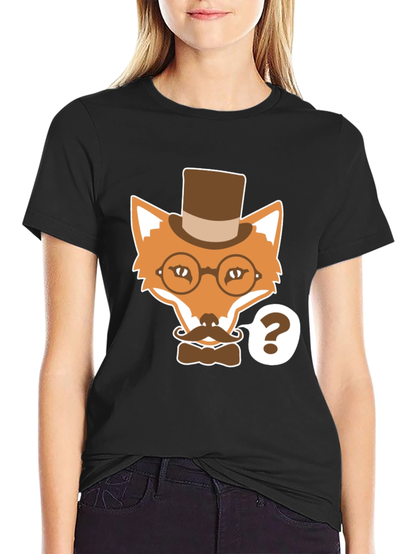 Dapper Fox T-Shirt - Funny Cartoon Animal Tee