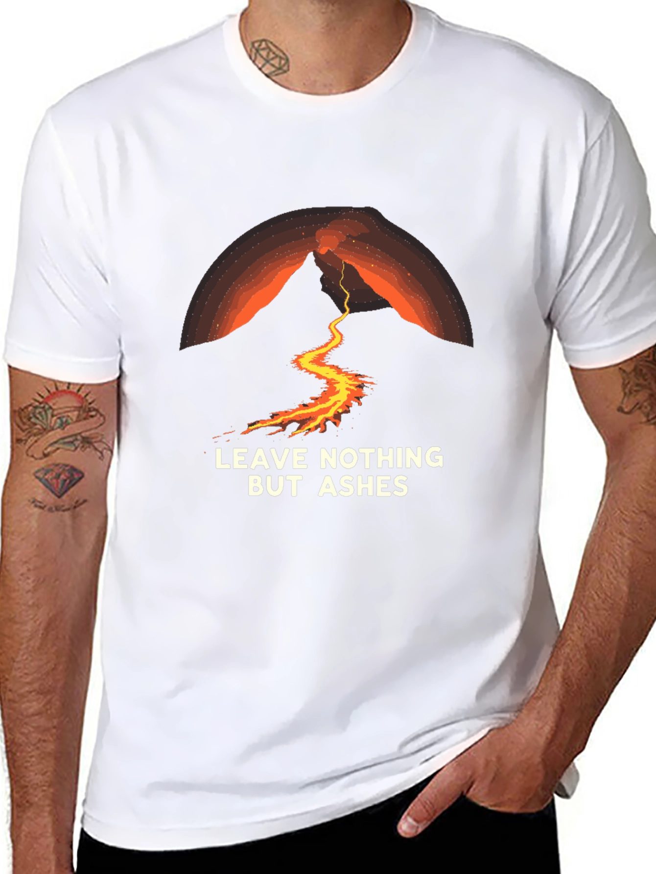 Volcano Ashes Black T-Shirt