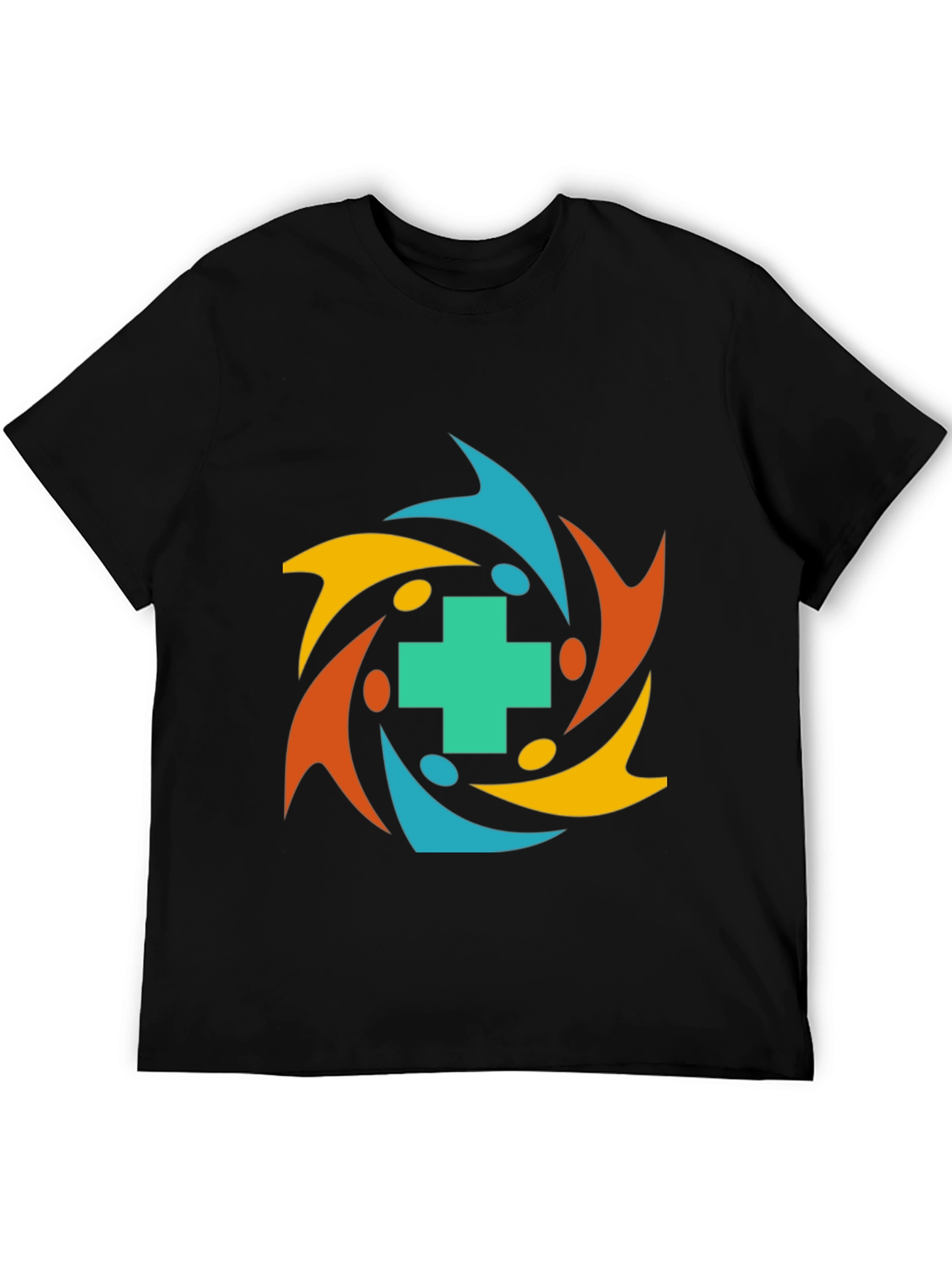 Community Health T-Shirt - Teal Cross Graphic Tee