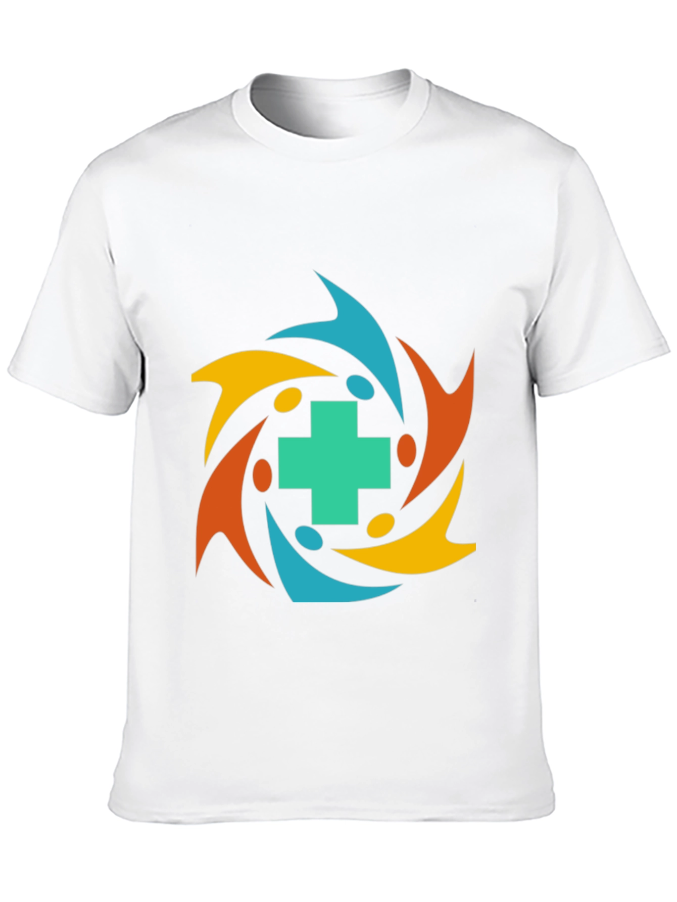 Community Health T-Shirt - Teal Cross Graphic Tee