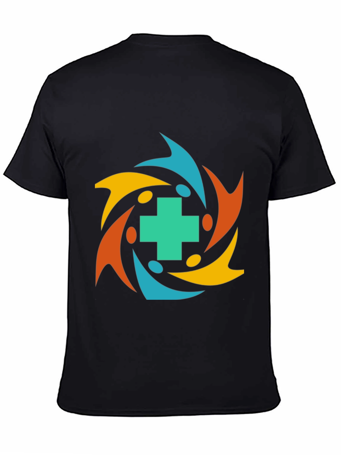 Community Health T-Shirt - Teal Cross Graphic Tee