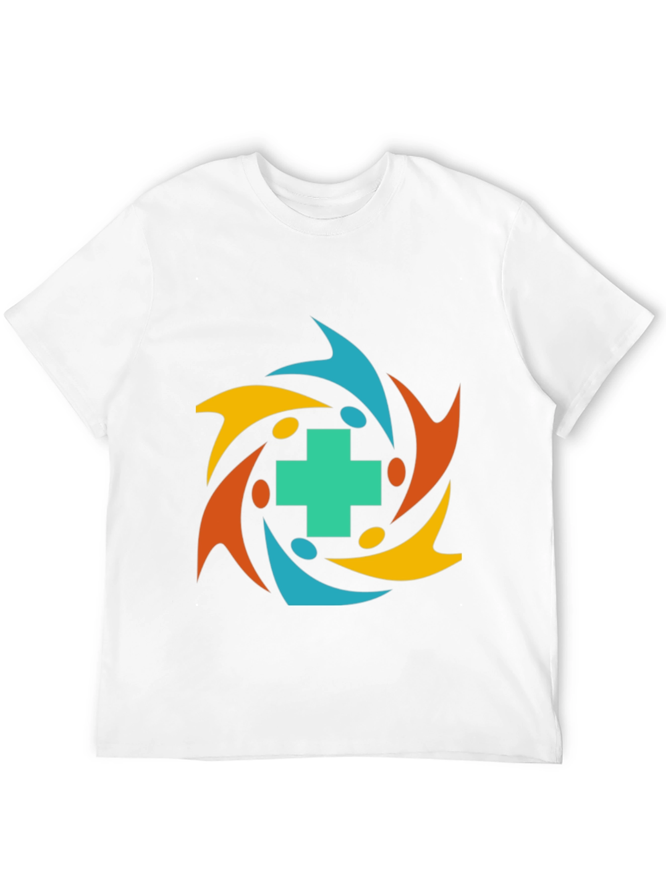 Community Health T-Shirt - Teal Cross Graphic Tee