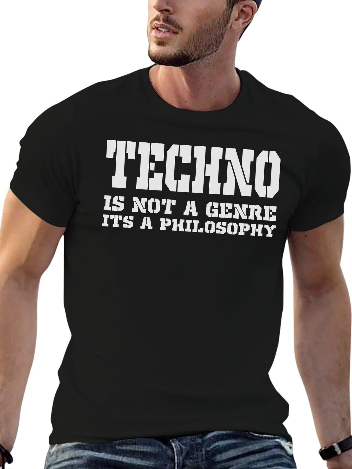 Techno Philosophy Graphic T-Shirt