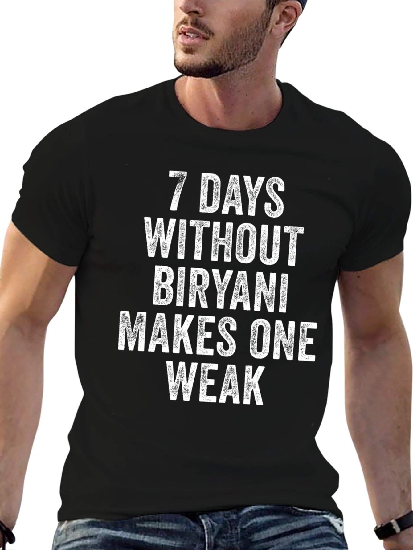 Funny Biryani Lover T-Shirt - 7 Days Without Biryani