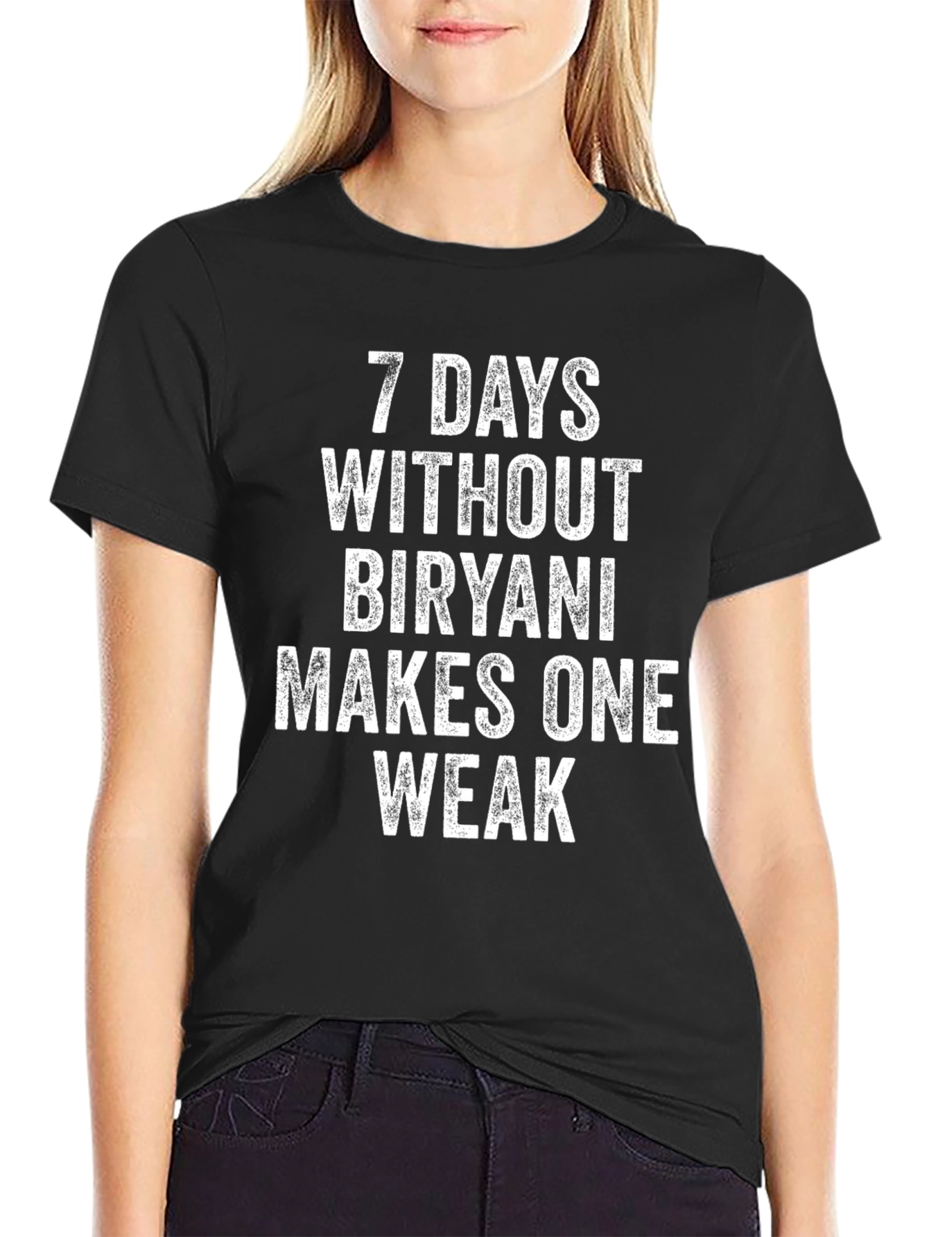Funny Biryani Lover T-Shirt - 7 Days Without Biryani