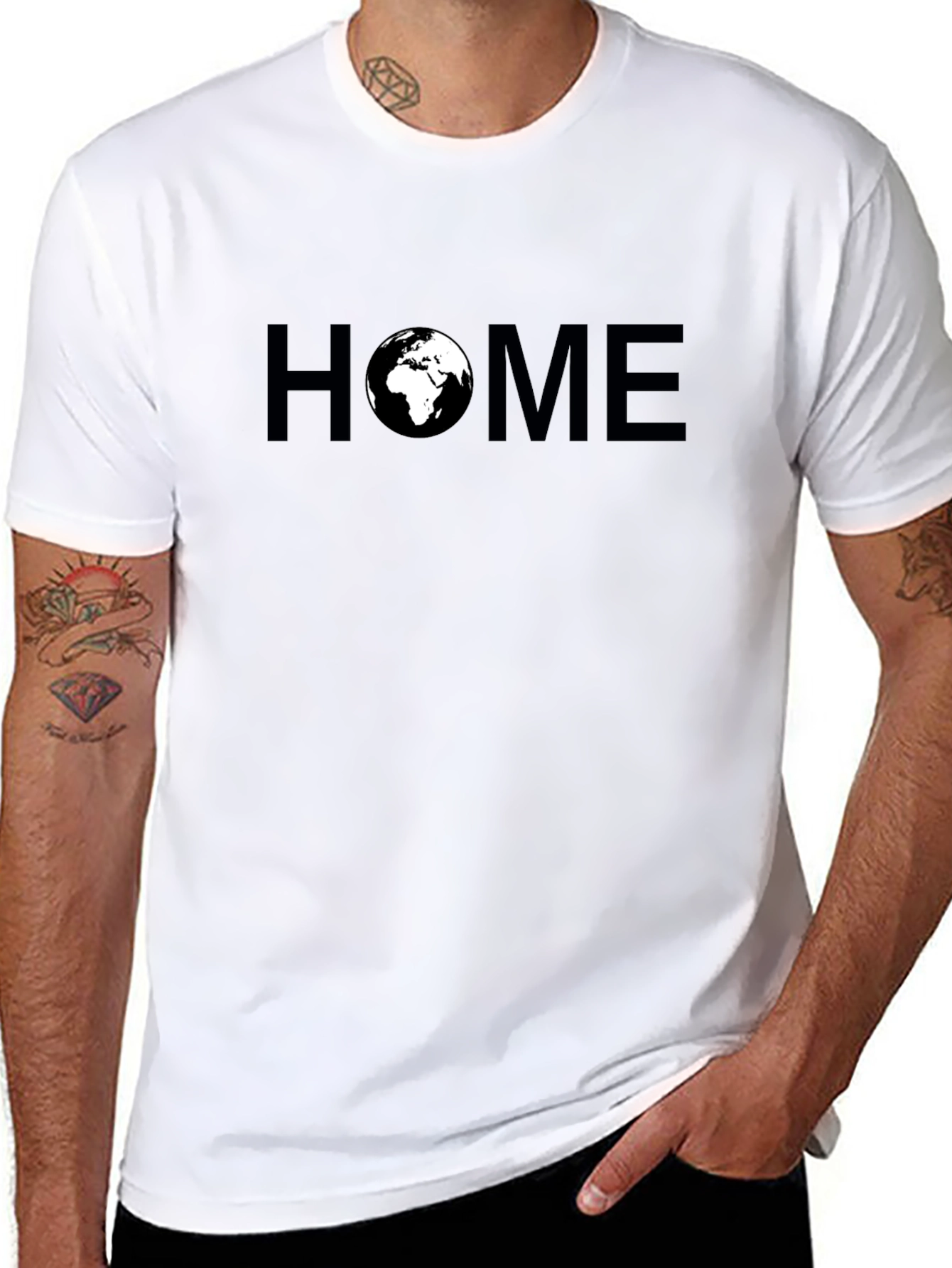 Earth Home Graphic T-Shirt - Eco-Friendly Style
