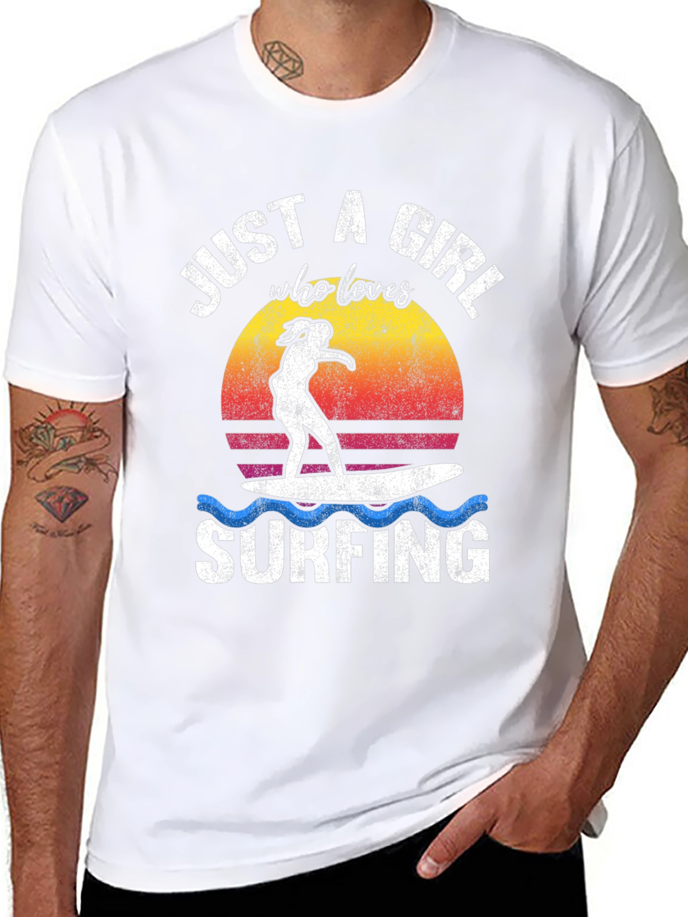 Just a Girl Who Loves Surfing T-Shirt