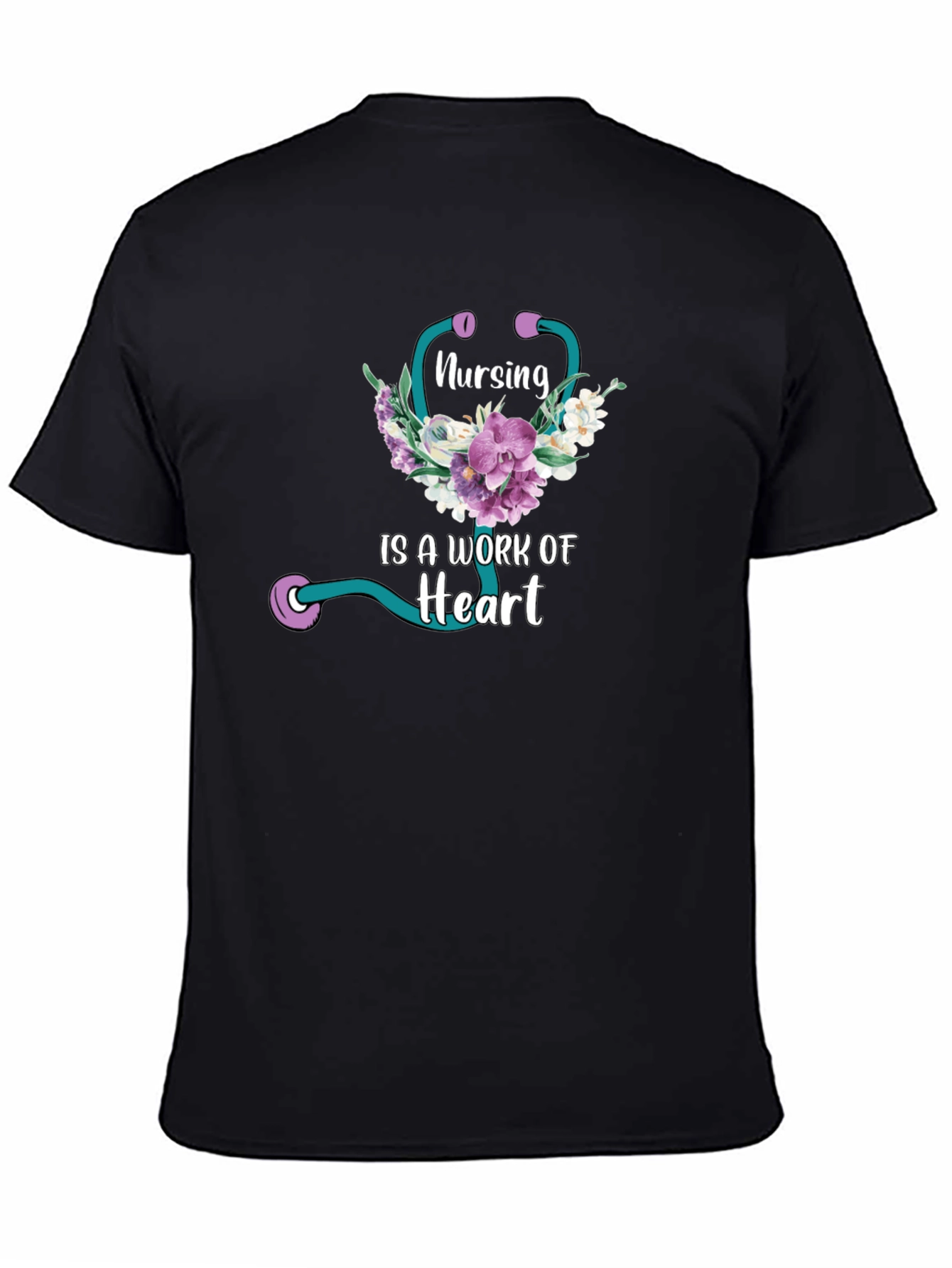 Nursing is a Work of Heart Graphic T-Shirt