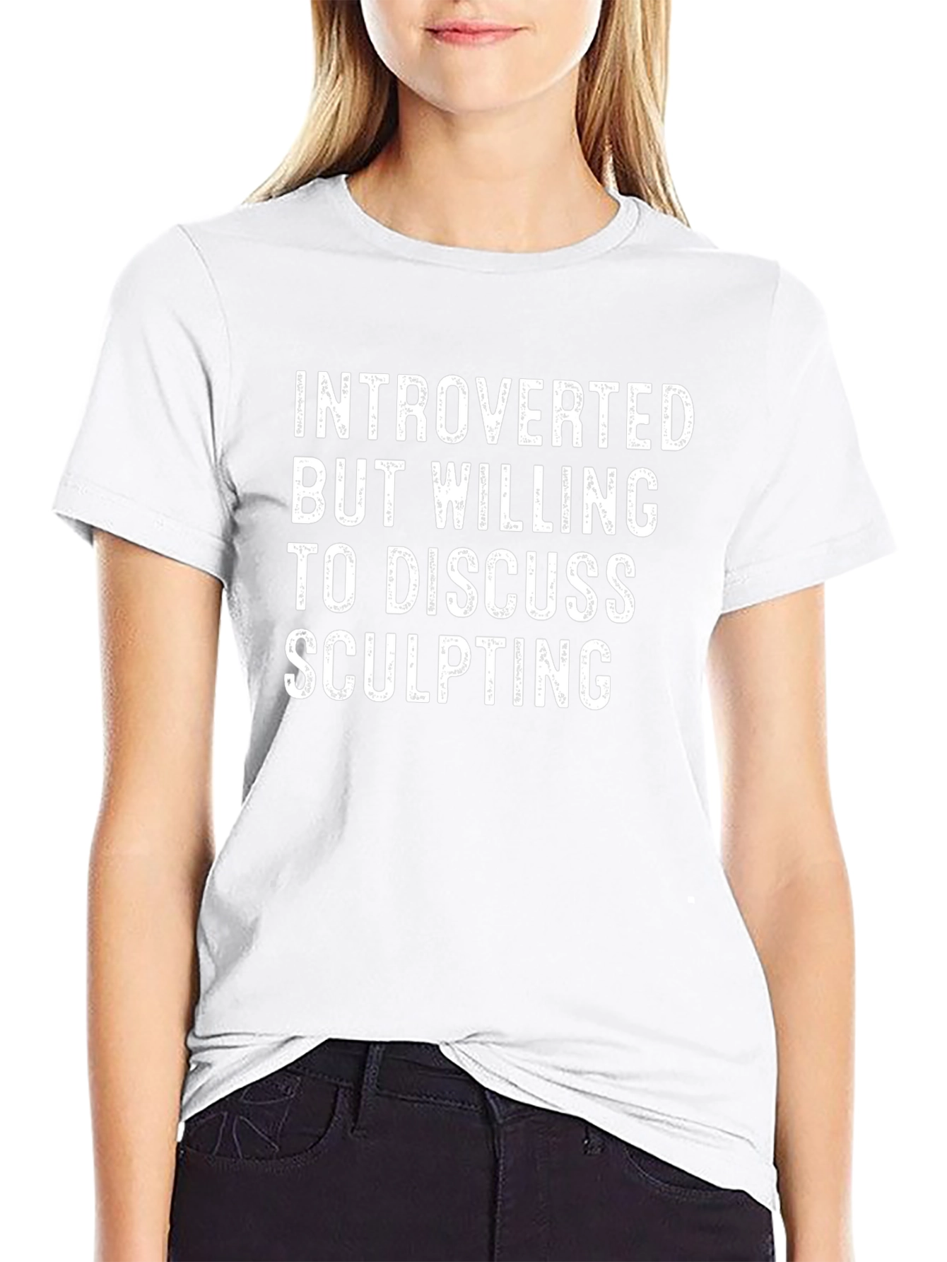 Introverted Sculpting T-Shirt - Black