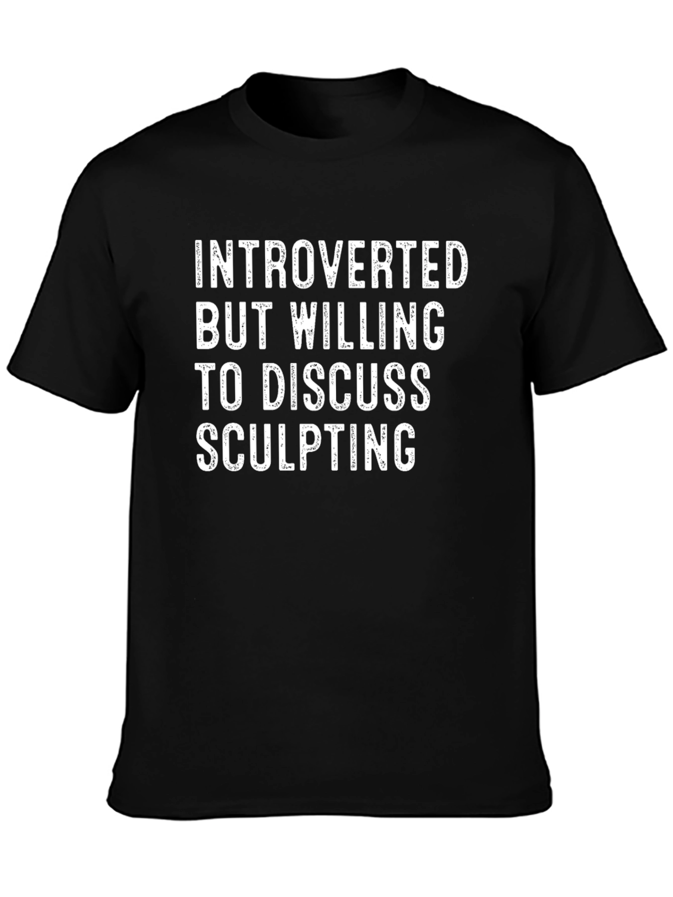 Introverted Sculpting T-Shirt - Black