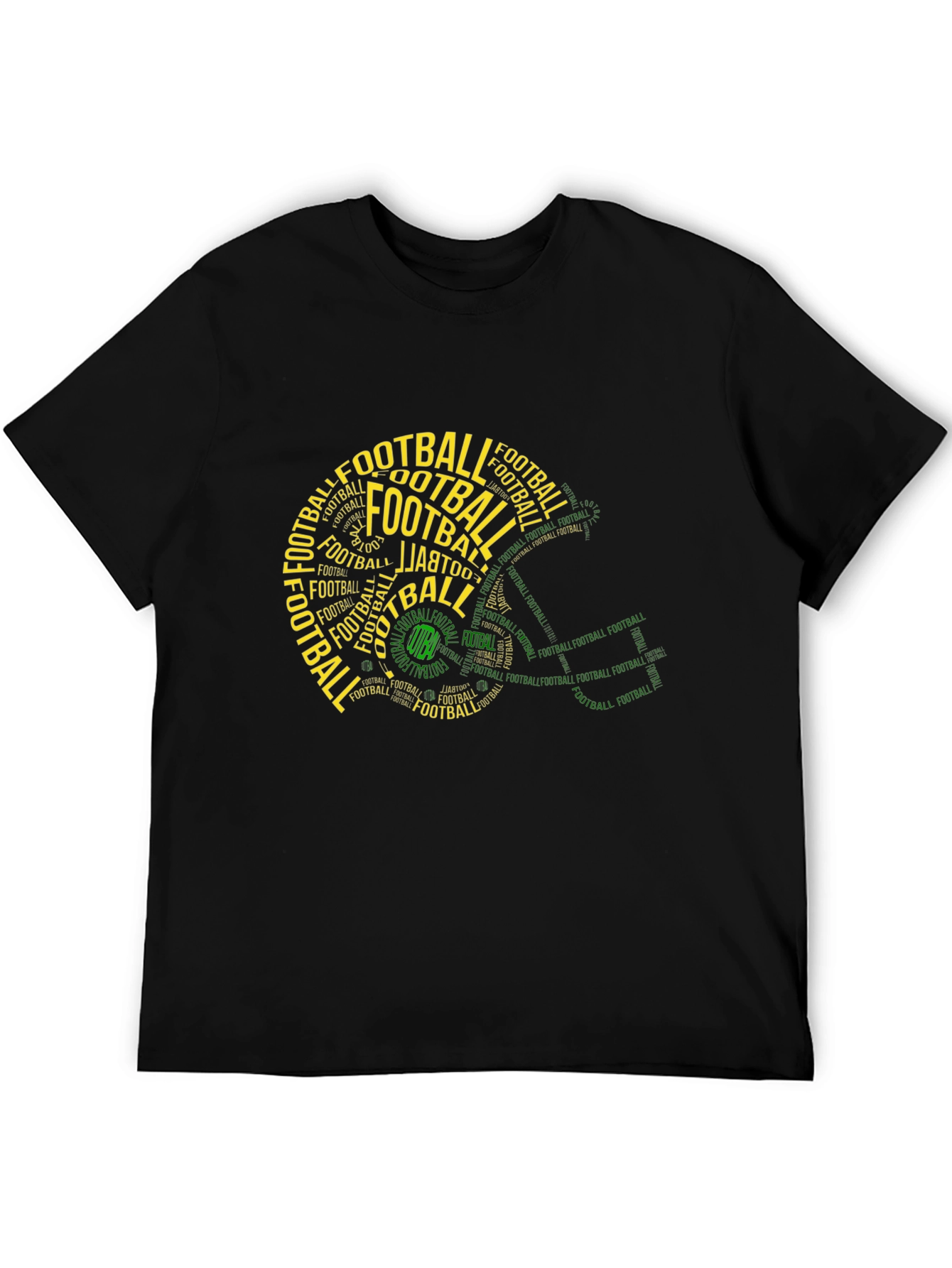 Football Helmet Word Art T-Shirt
