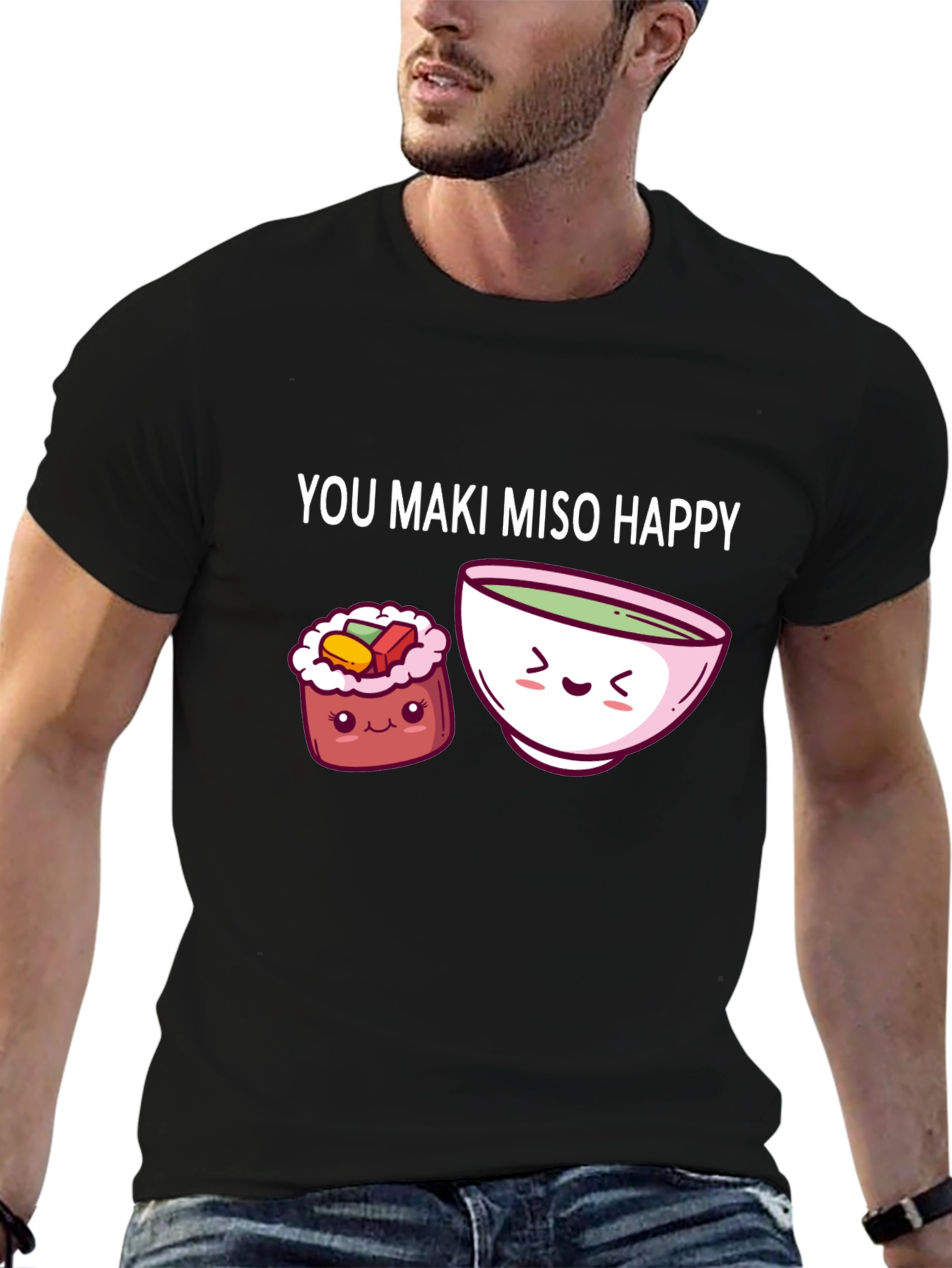 You Maki Miso Happy Graphic T-Shirt