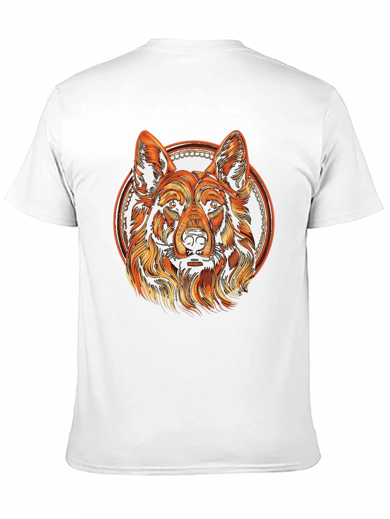 German Shepherd Dog Graphic Black T-Shirt