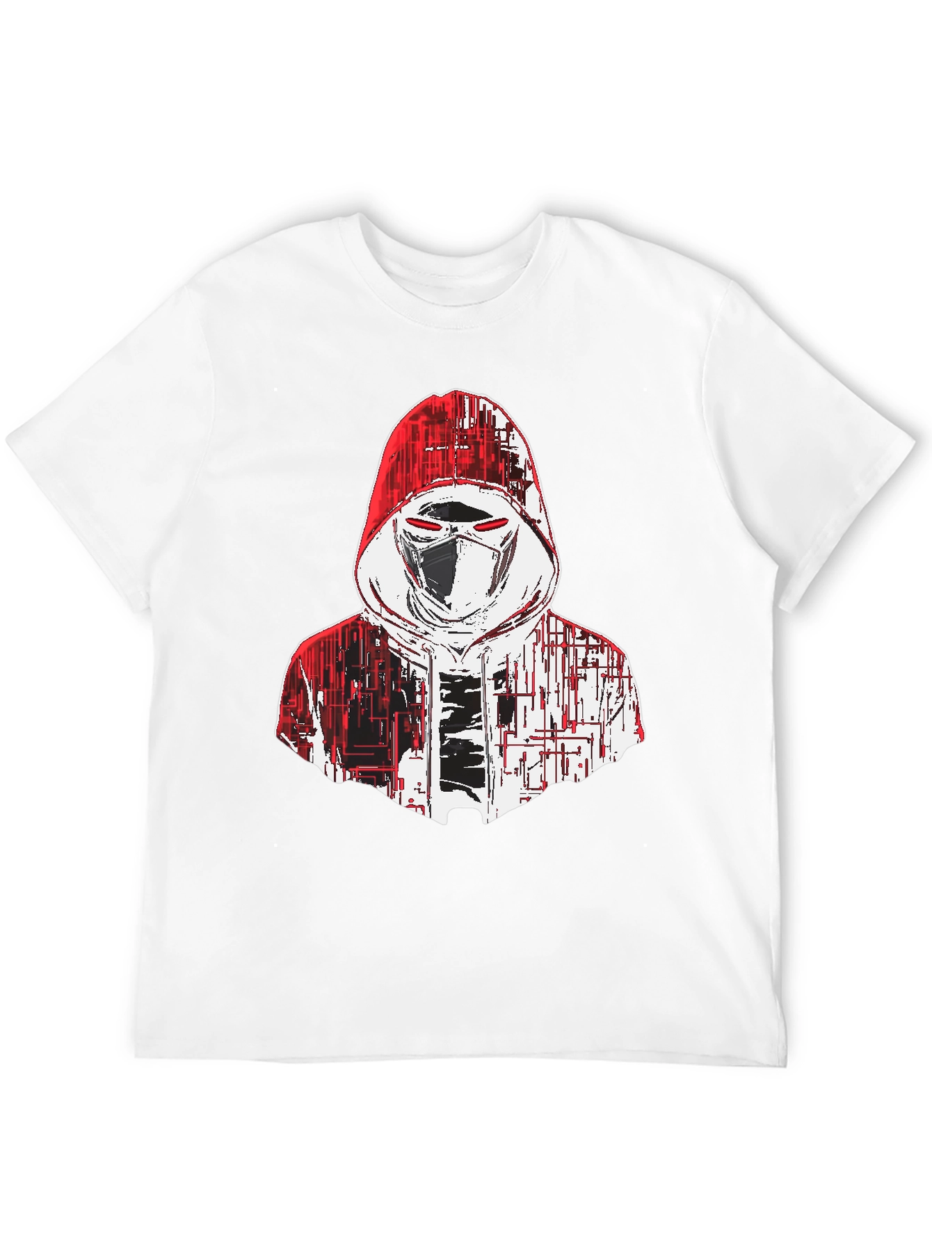Techwear Masked Hoodie Graphic T-Shirt