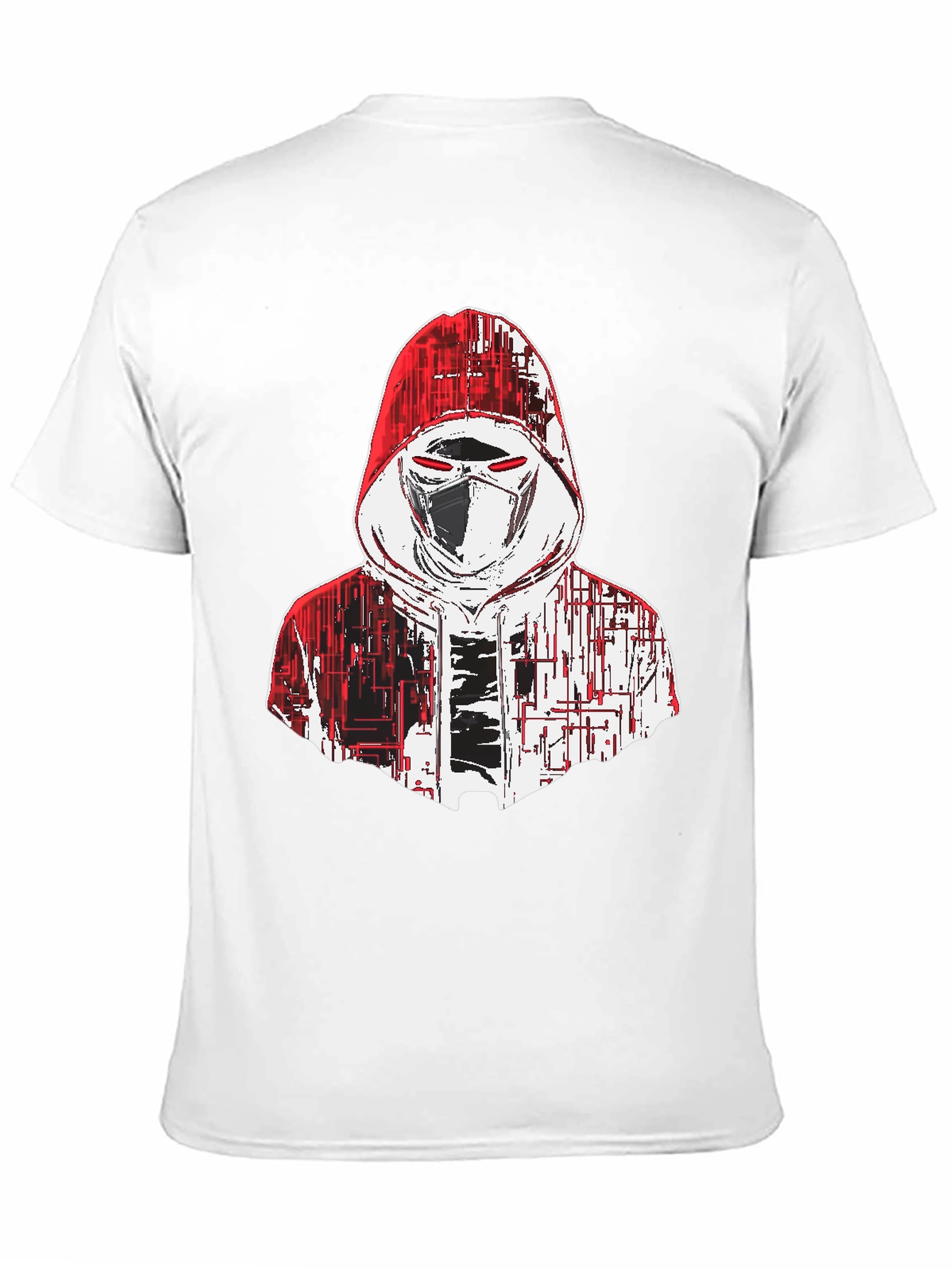 Techwear Masked Hoodie Graphic T-Shirt
