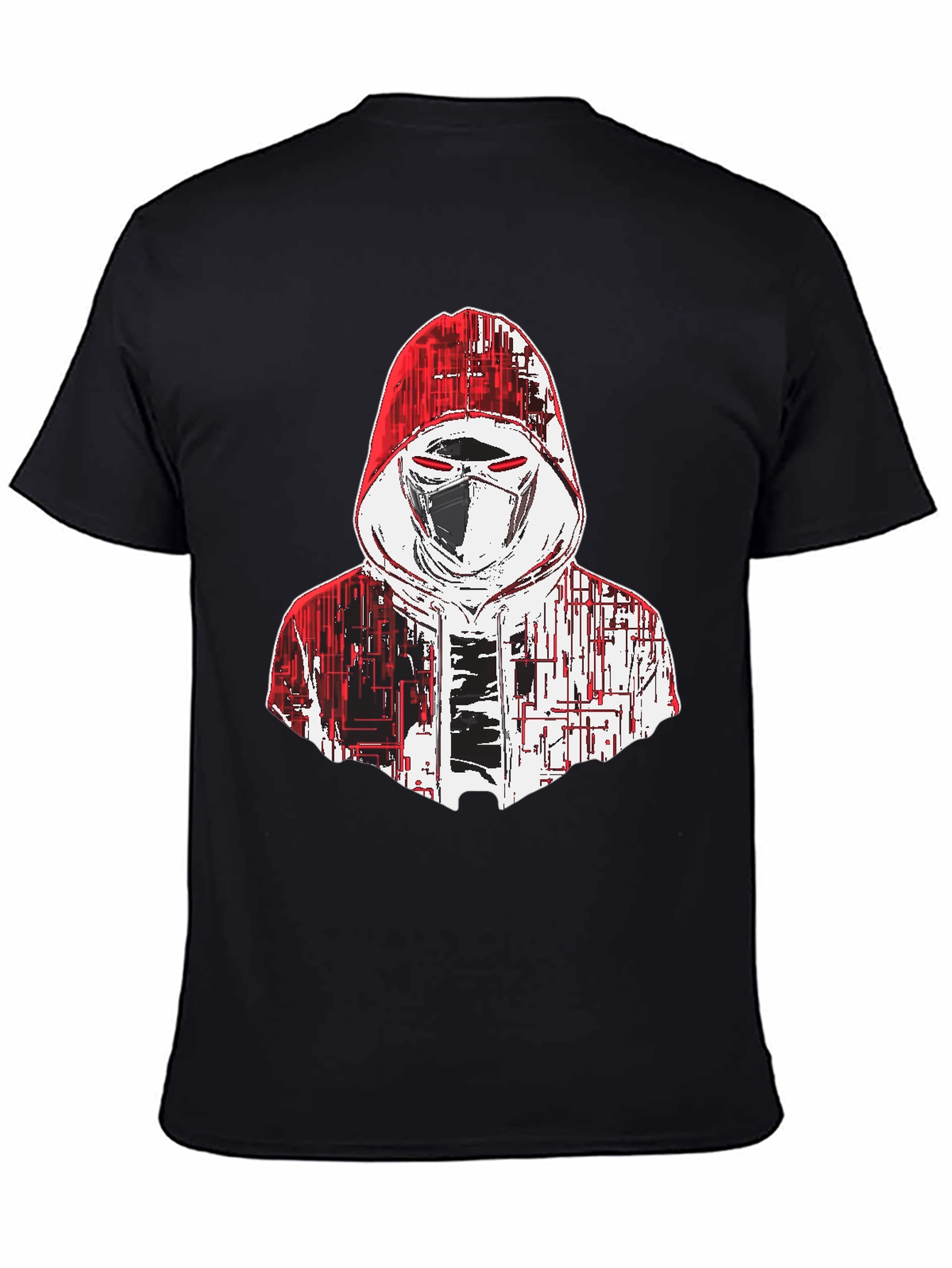 Techwear Masked Hoodie Graphic T-Shirt