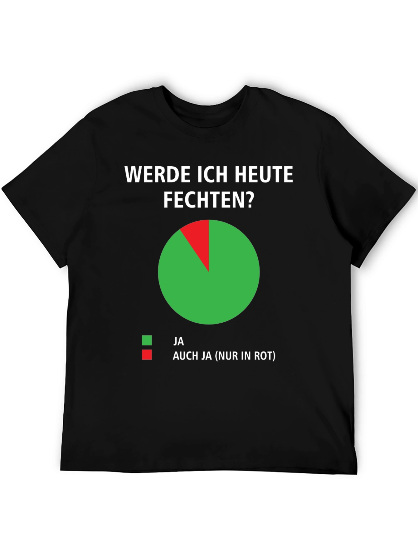 Funny German Fencing T-Shirt - Werde Ich Heute Fechten?