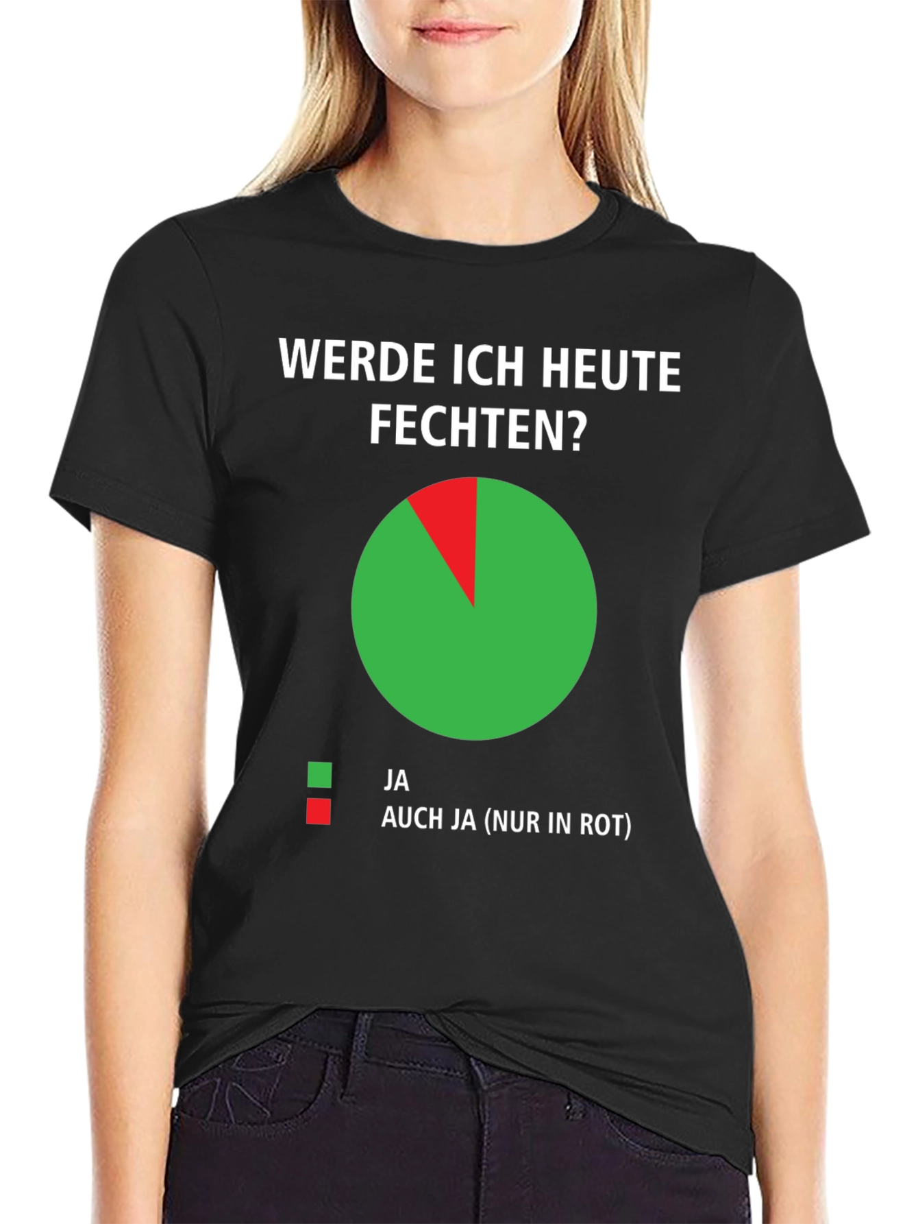 Funny German Fencing T-Shirt - Werde Ich Heute Fechten?