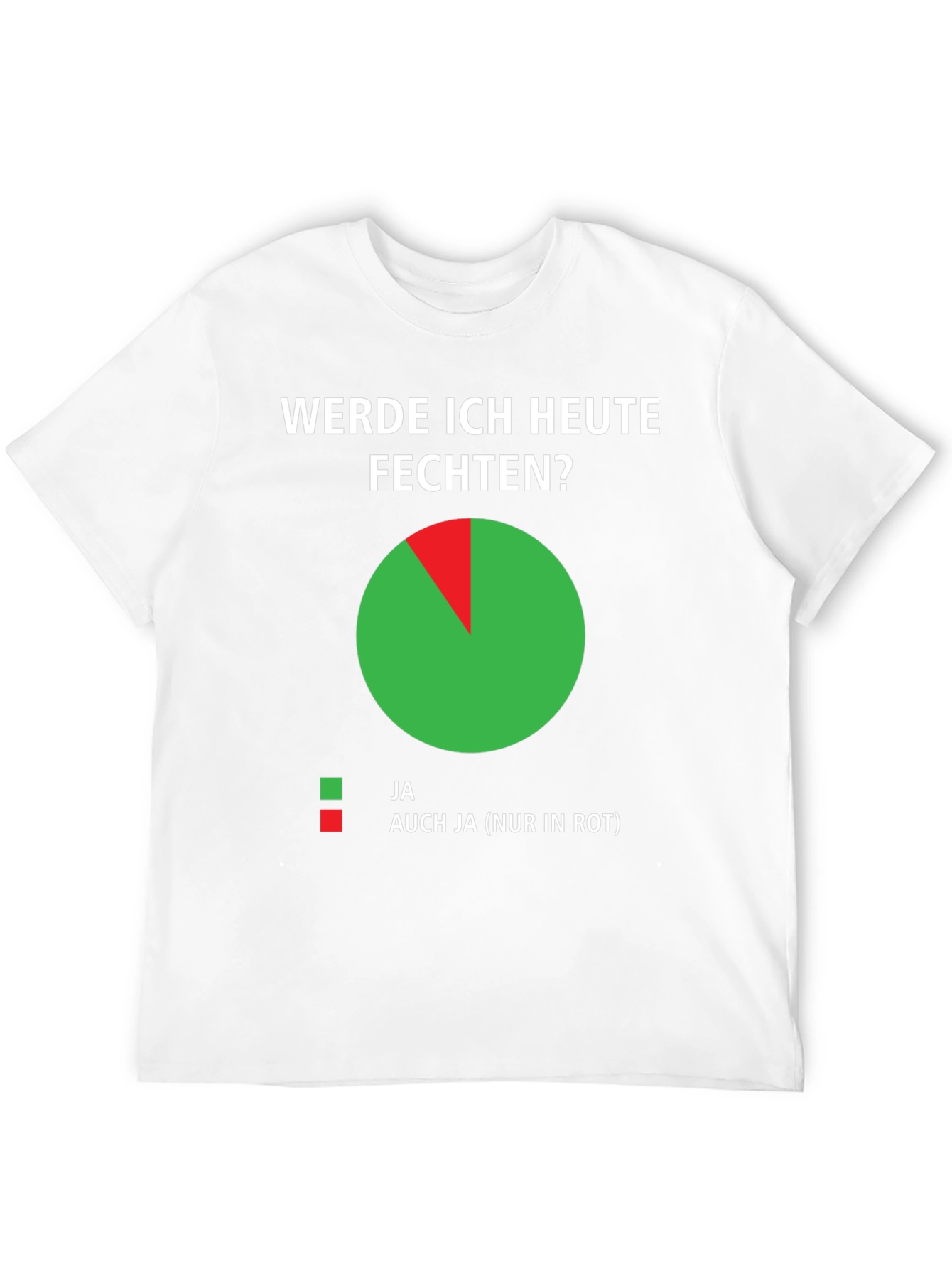 Funny German Fencing T-Shirt - Werde Ich Heute Fechten?